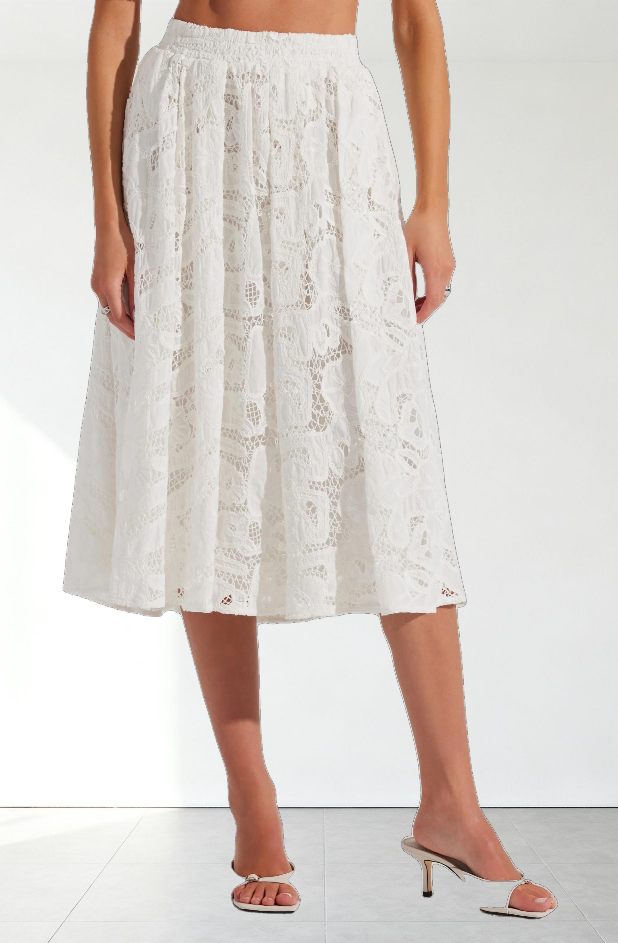 Ceren Crochet Lace Skirt