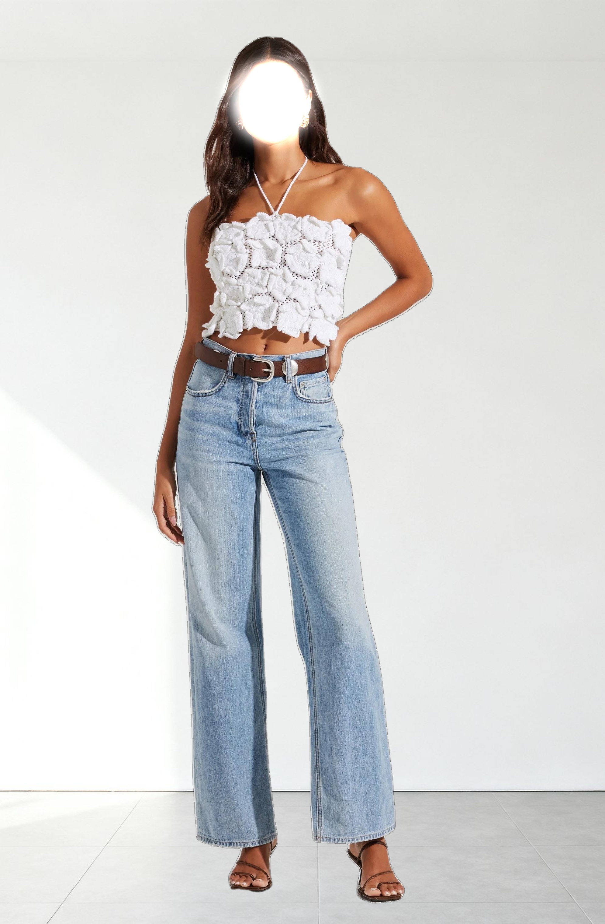 Primula Crochet 3D Floral Top