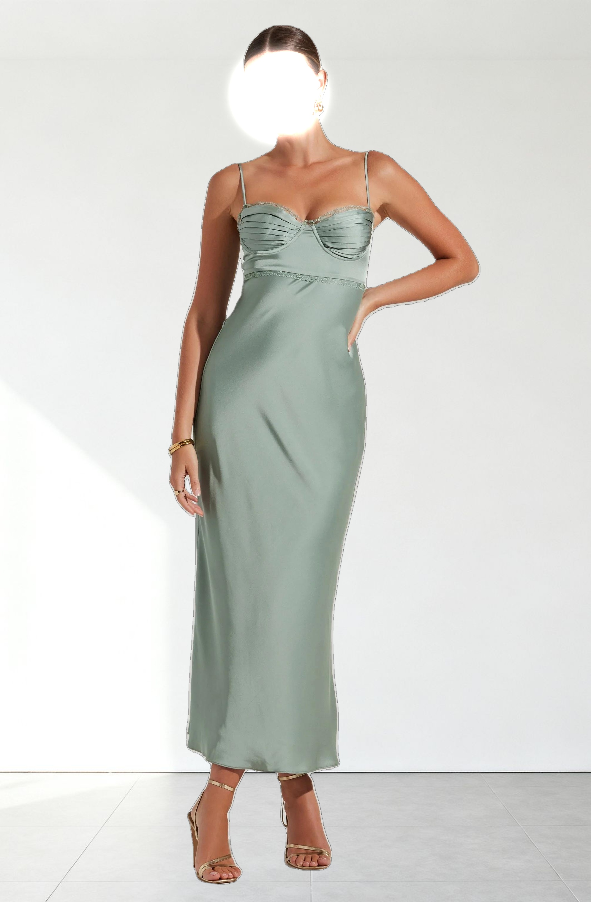 Florianne Satin Maxi Dress
