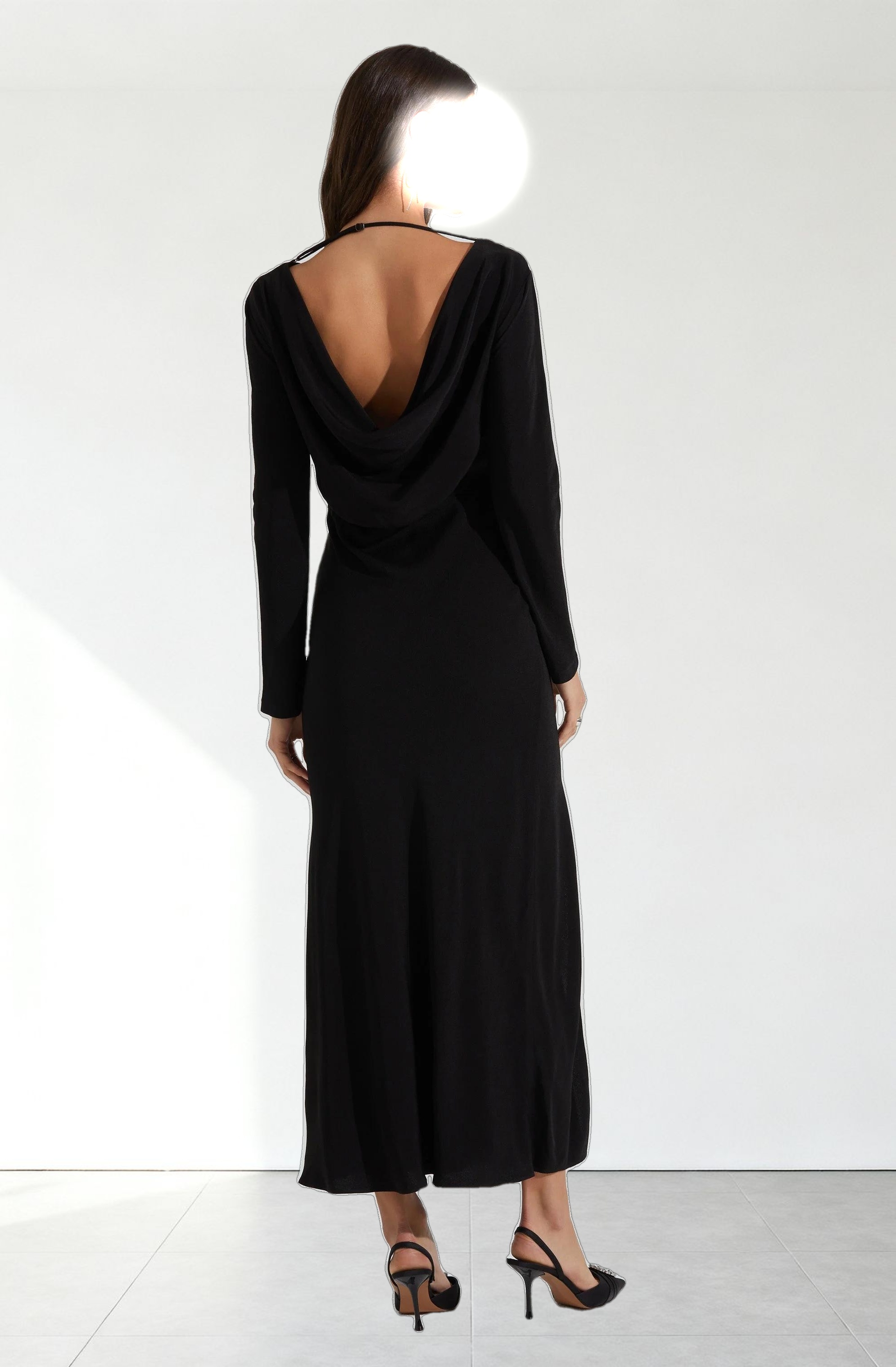 Decima Cowl Neck Maxi Dress
