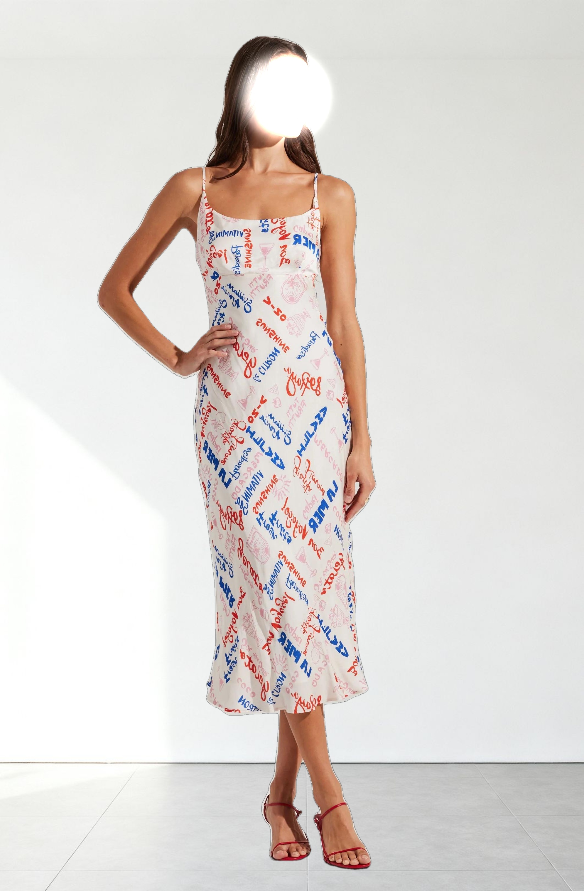 Joan Satin Midi Dress