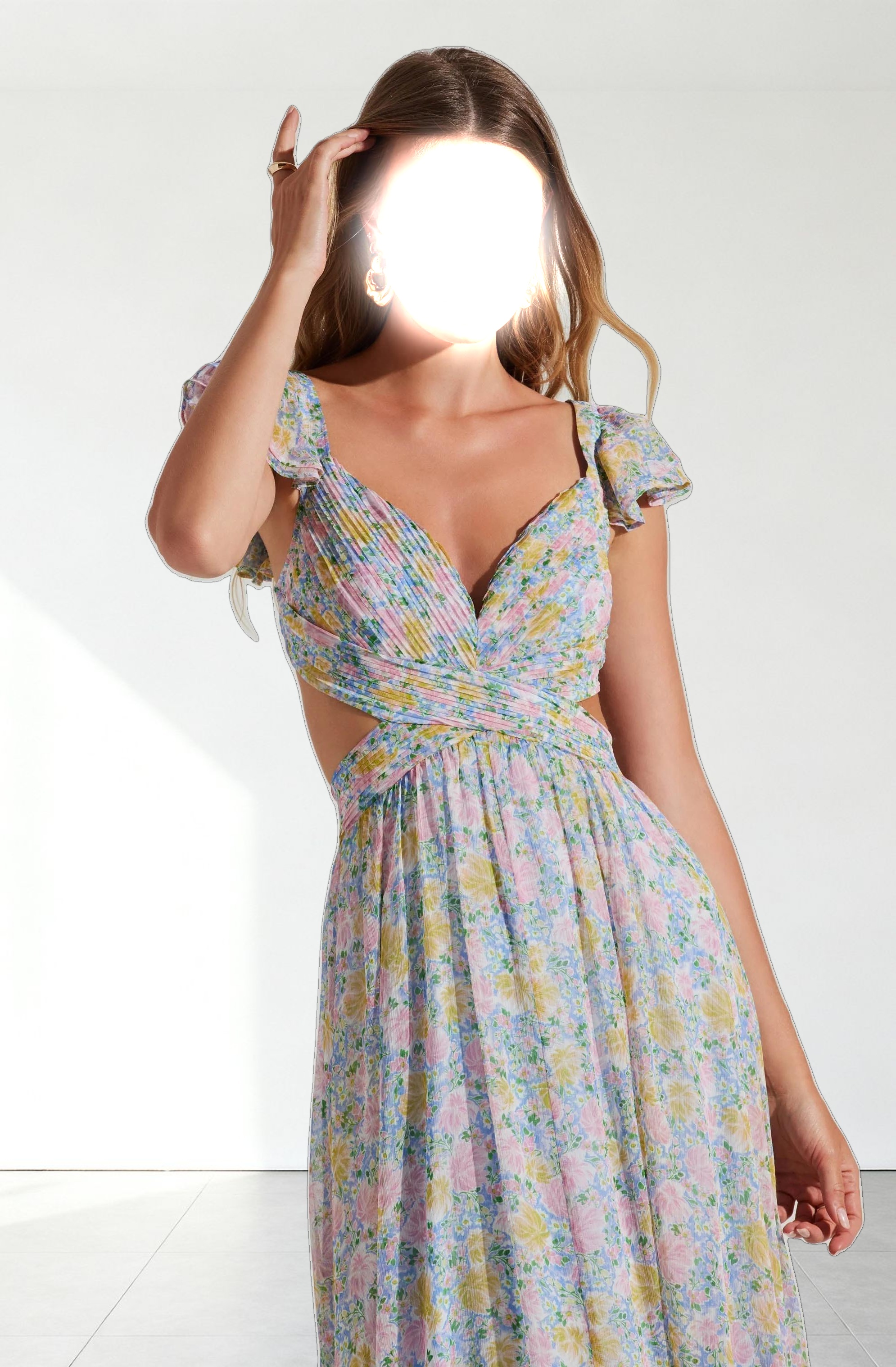 Primrose Floral Strappy Back Maxi Dress