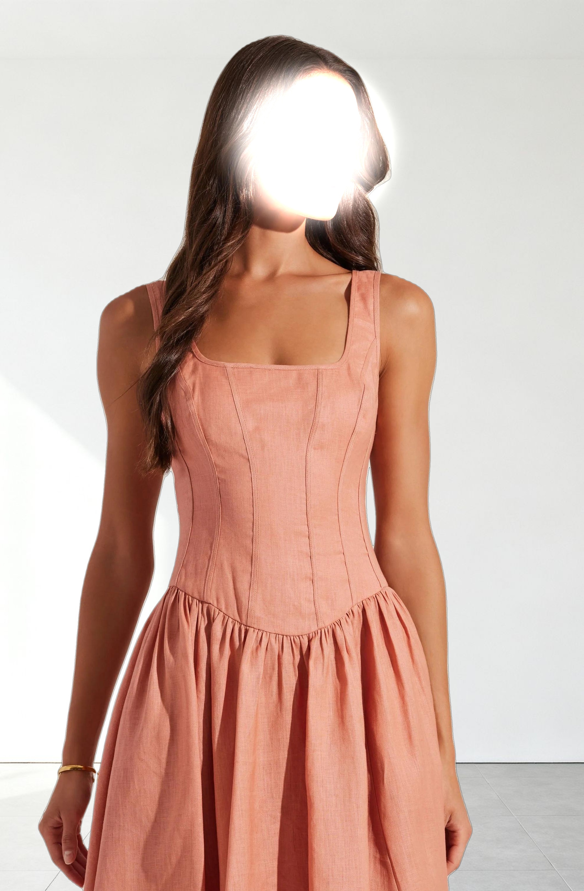 Thierry Linen Midi Dress