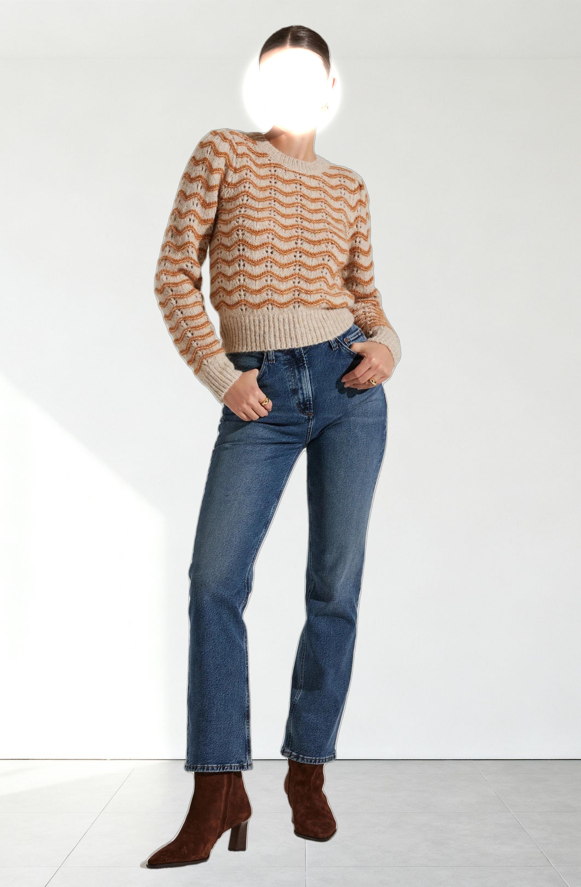 Jaylani Wavy Striped Sweater