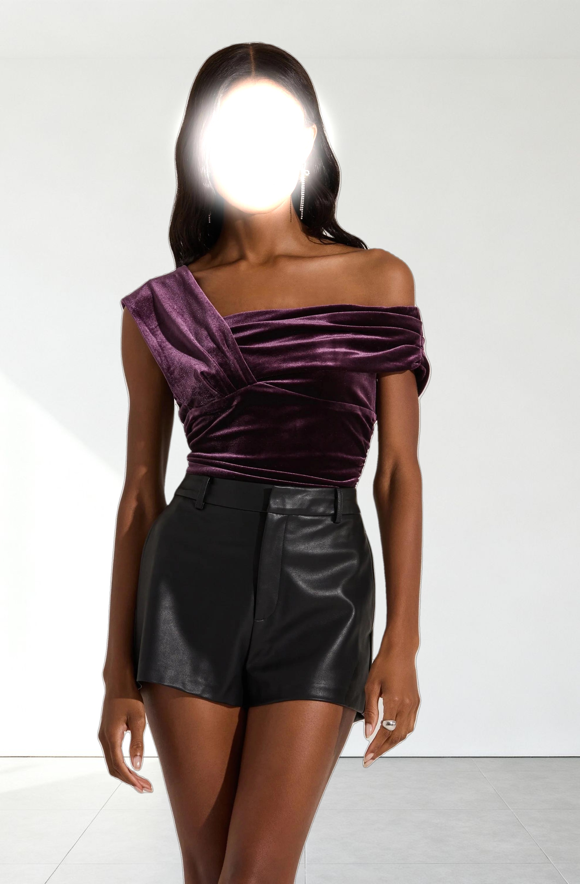 Nera Velvet Off Shoulder Bodysuit