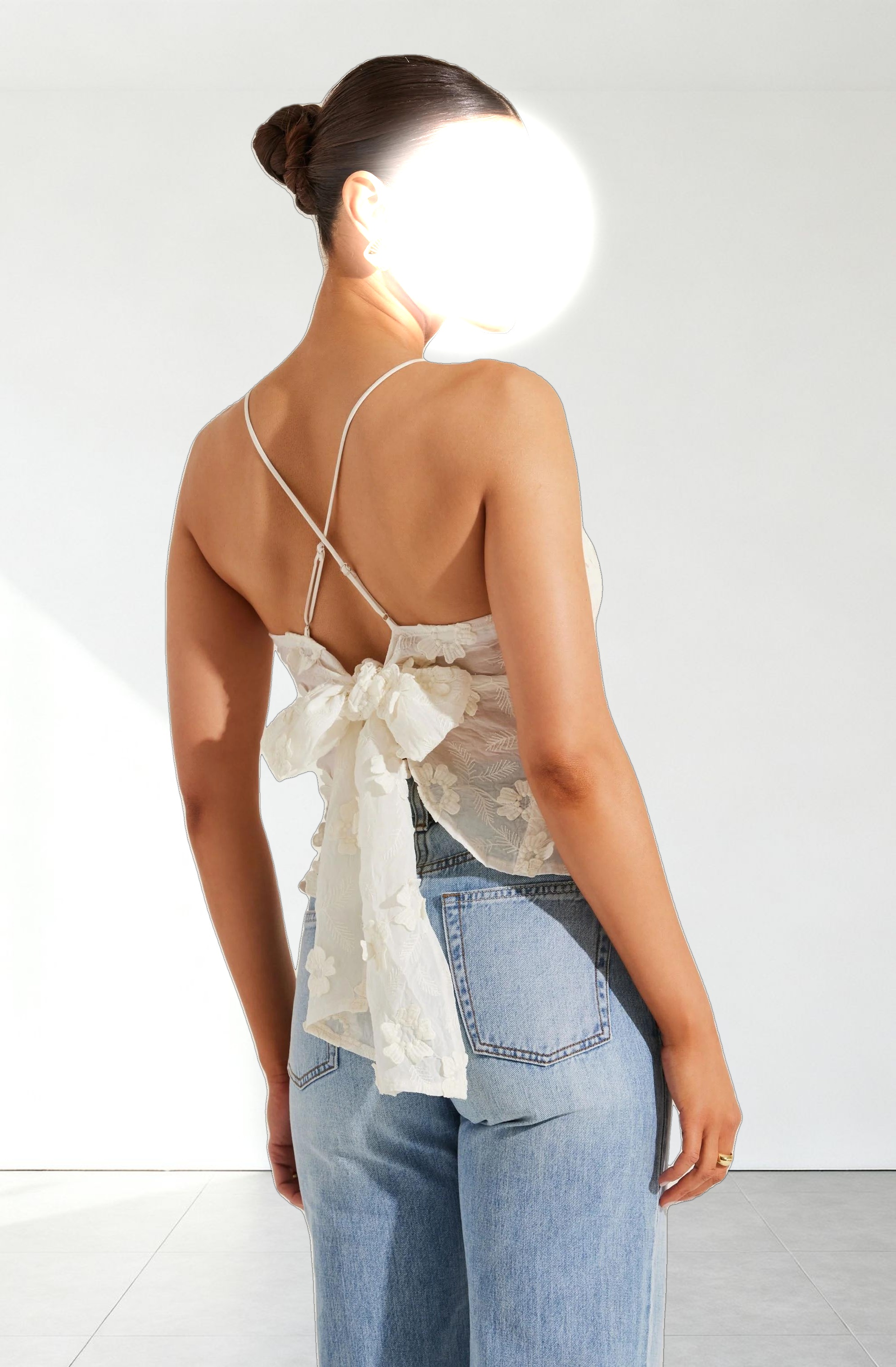 Everli Floral Appliqué Camisole Top