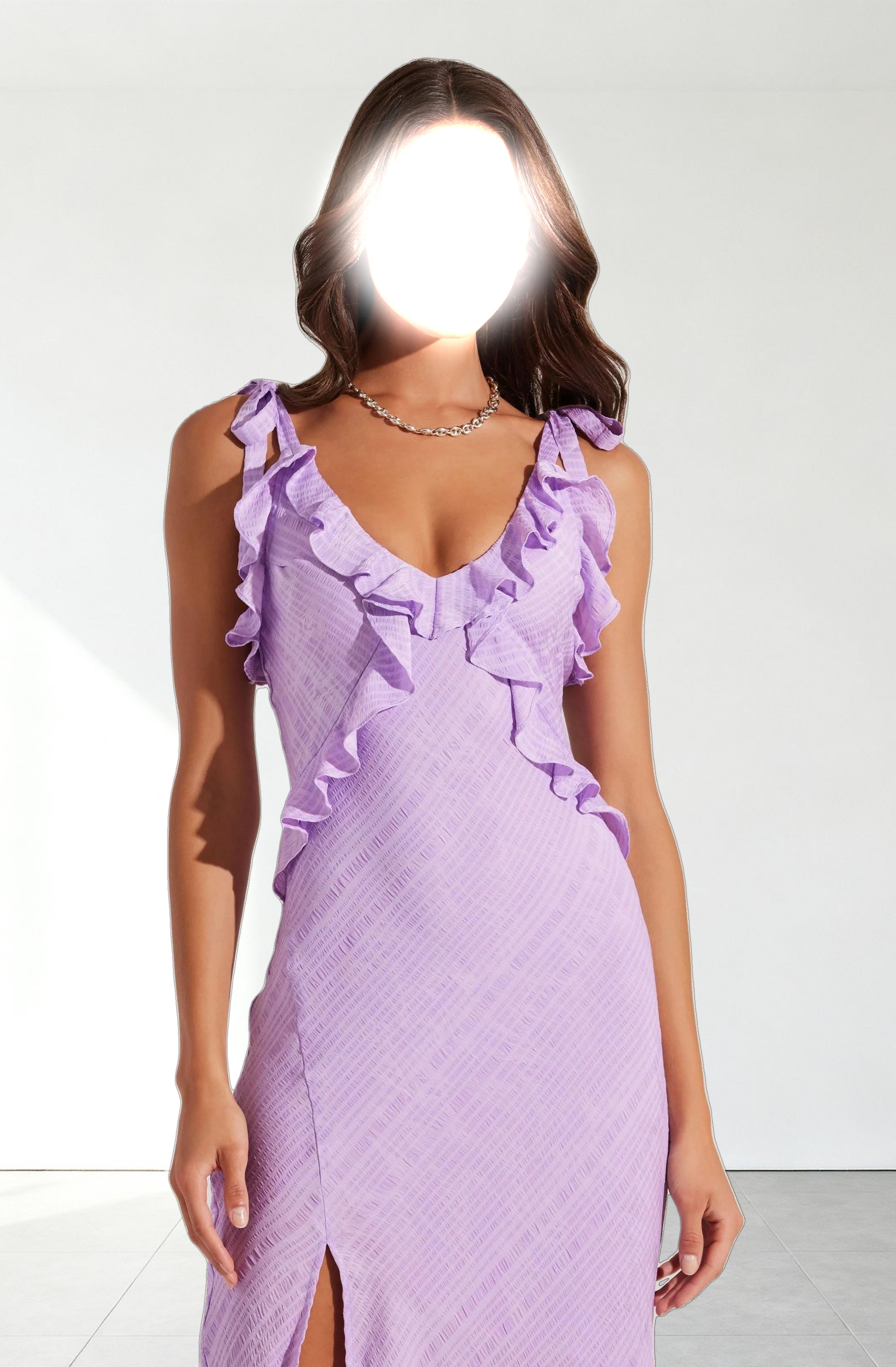 Sorbae Ruffle Maxi Dress