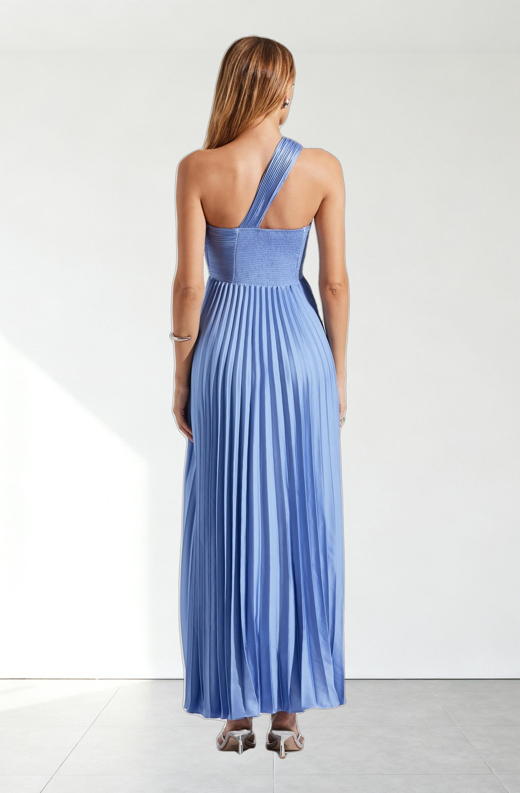 Rasya Pleated Maxi Dress