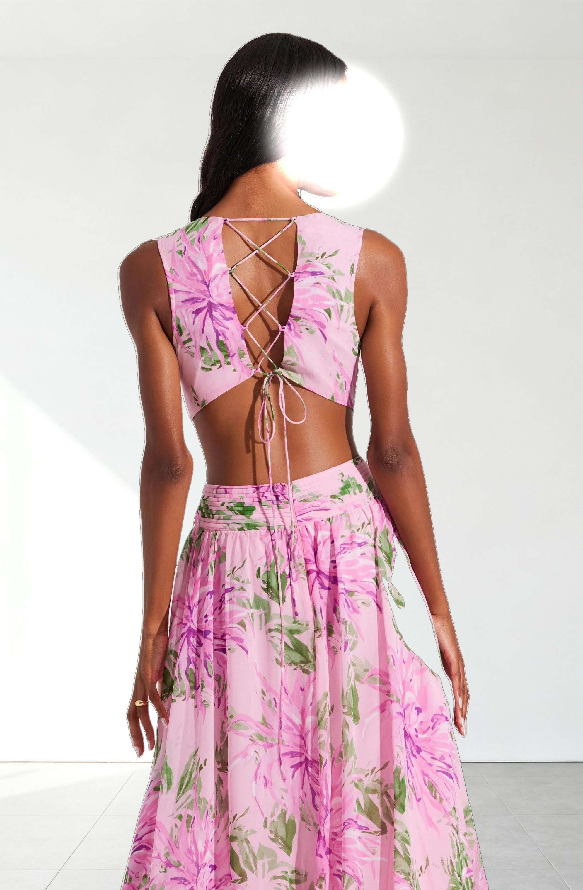 Noya Floral Cutout Maxi Dress
