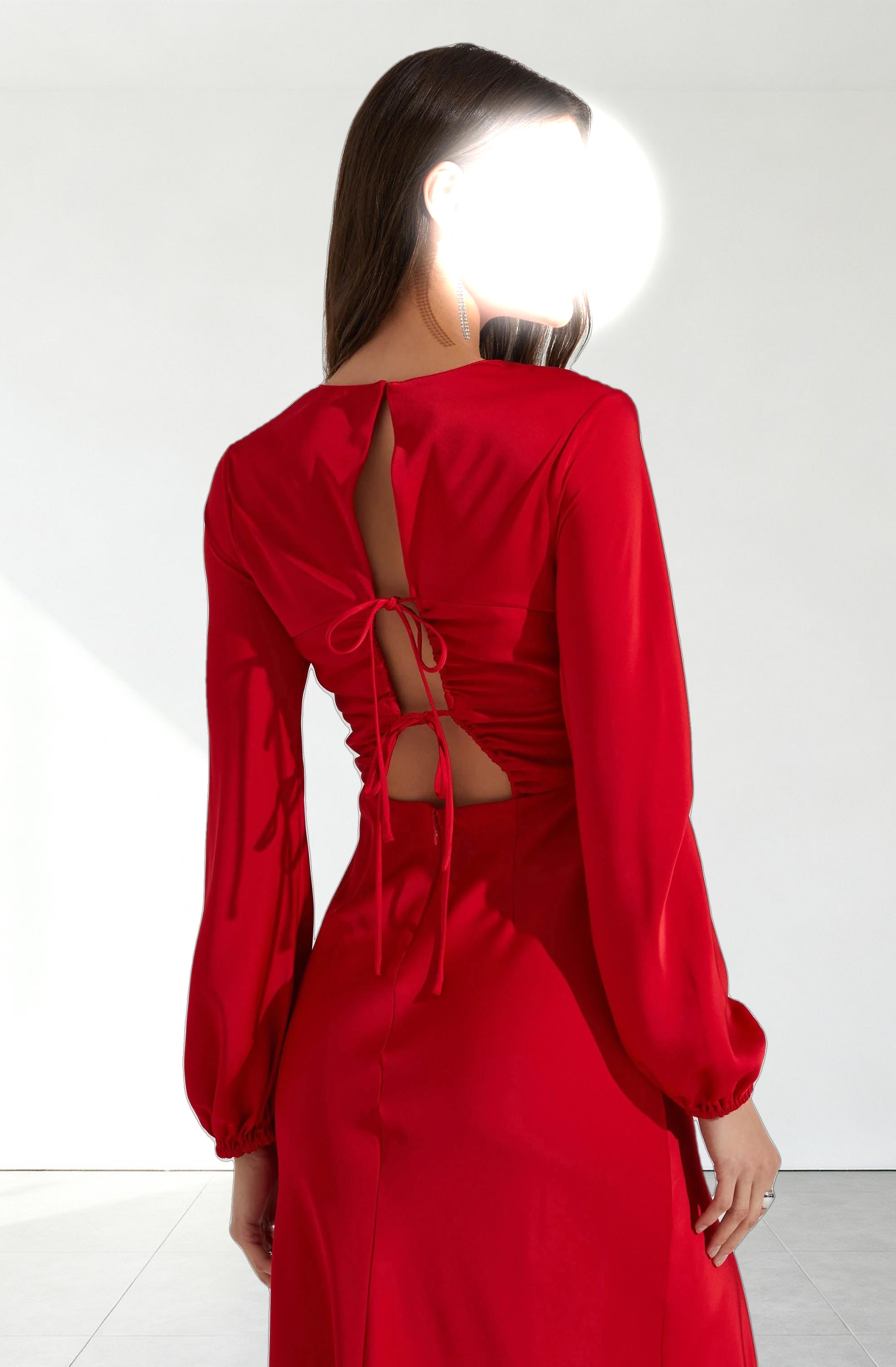 Elyse Satin Maxi Dress