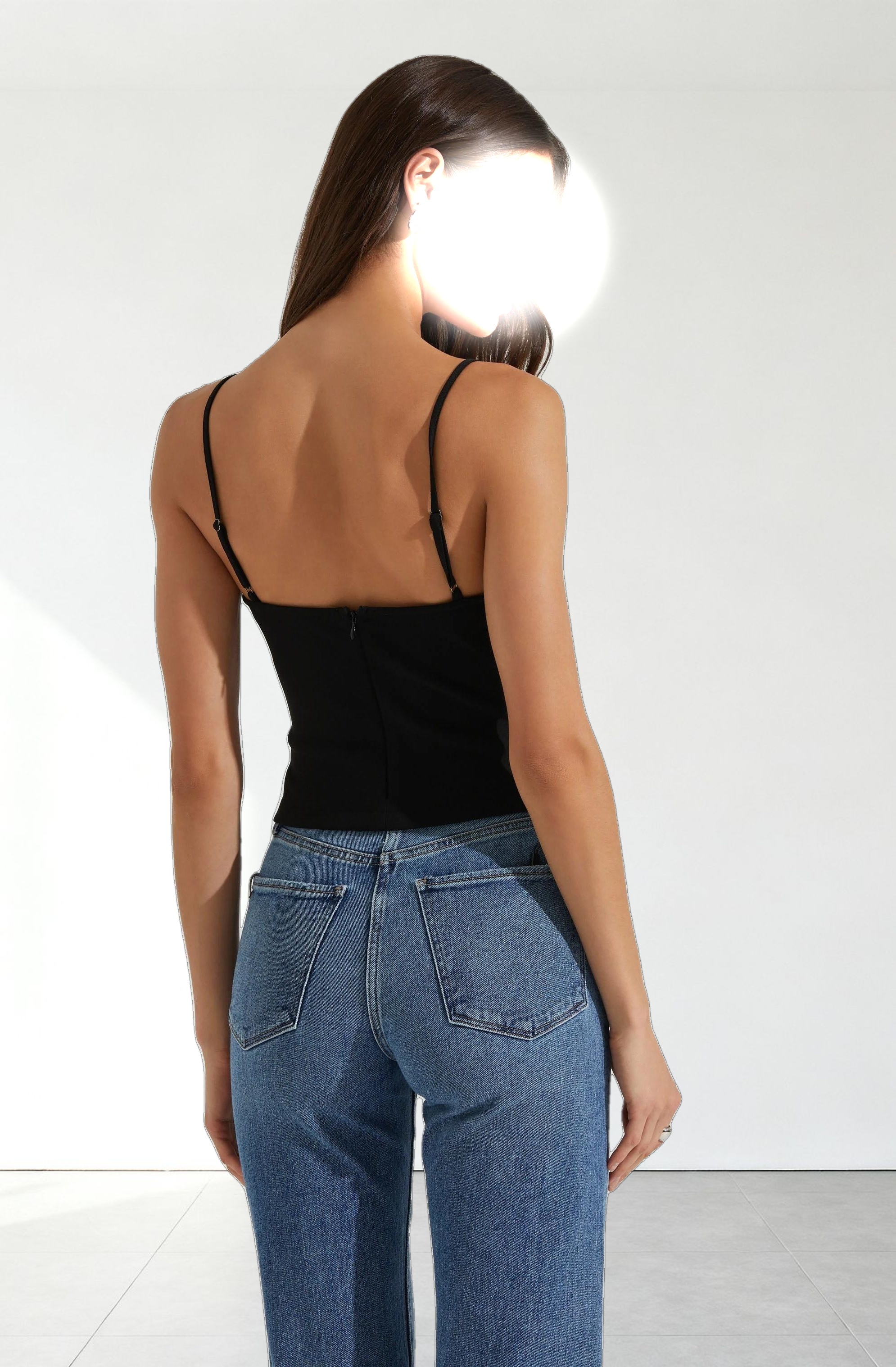 Adana Bow Detail Bustier Top