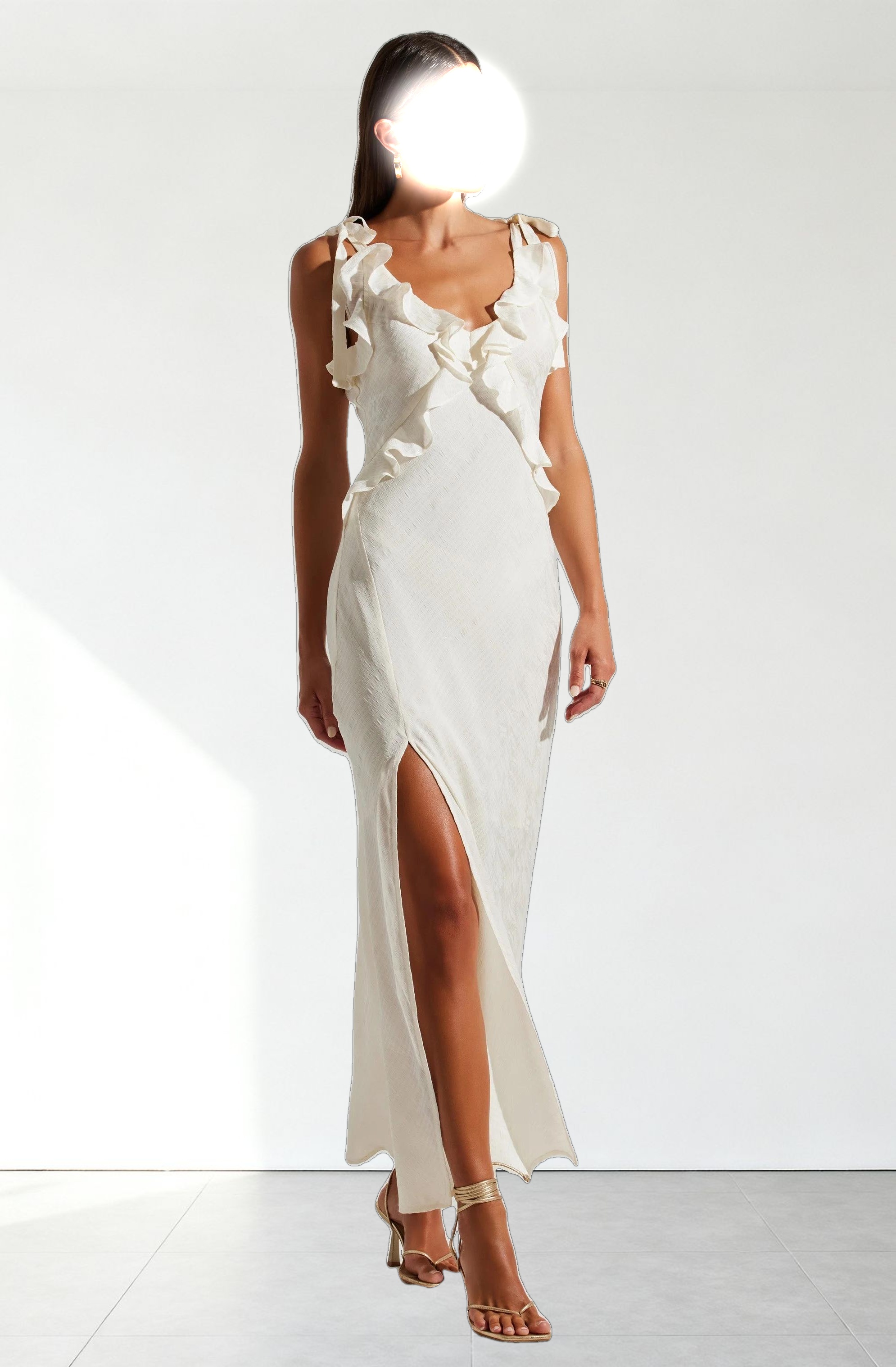 Sorbae Ruffle Maxi Dress