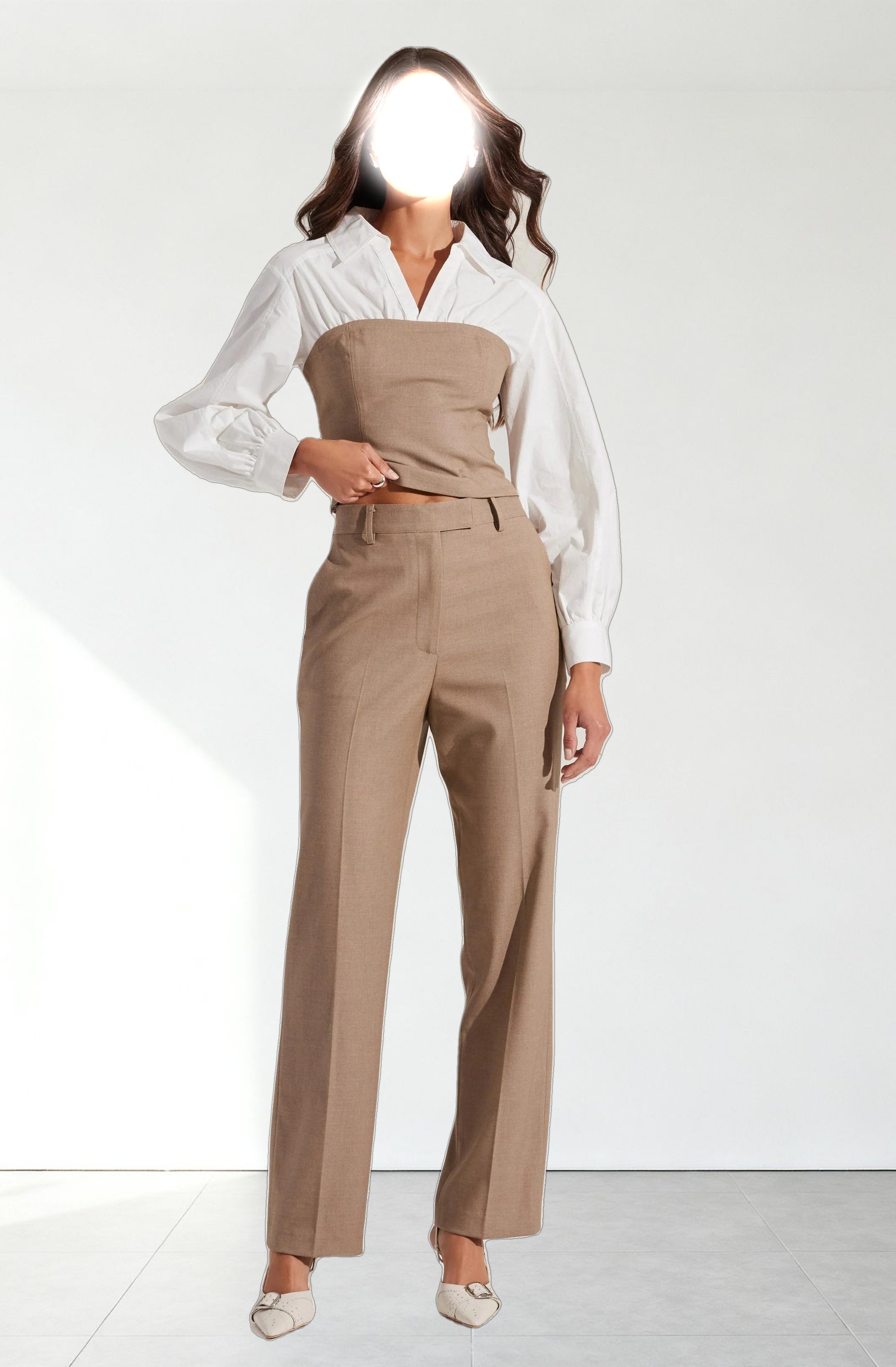 Brooks Pleated Tailored Pants