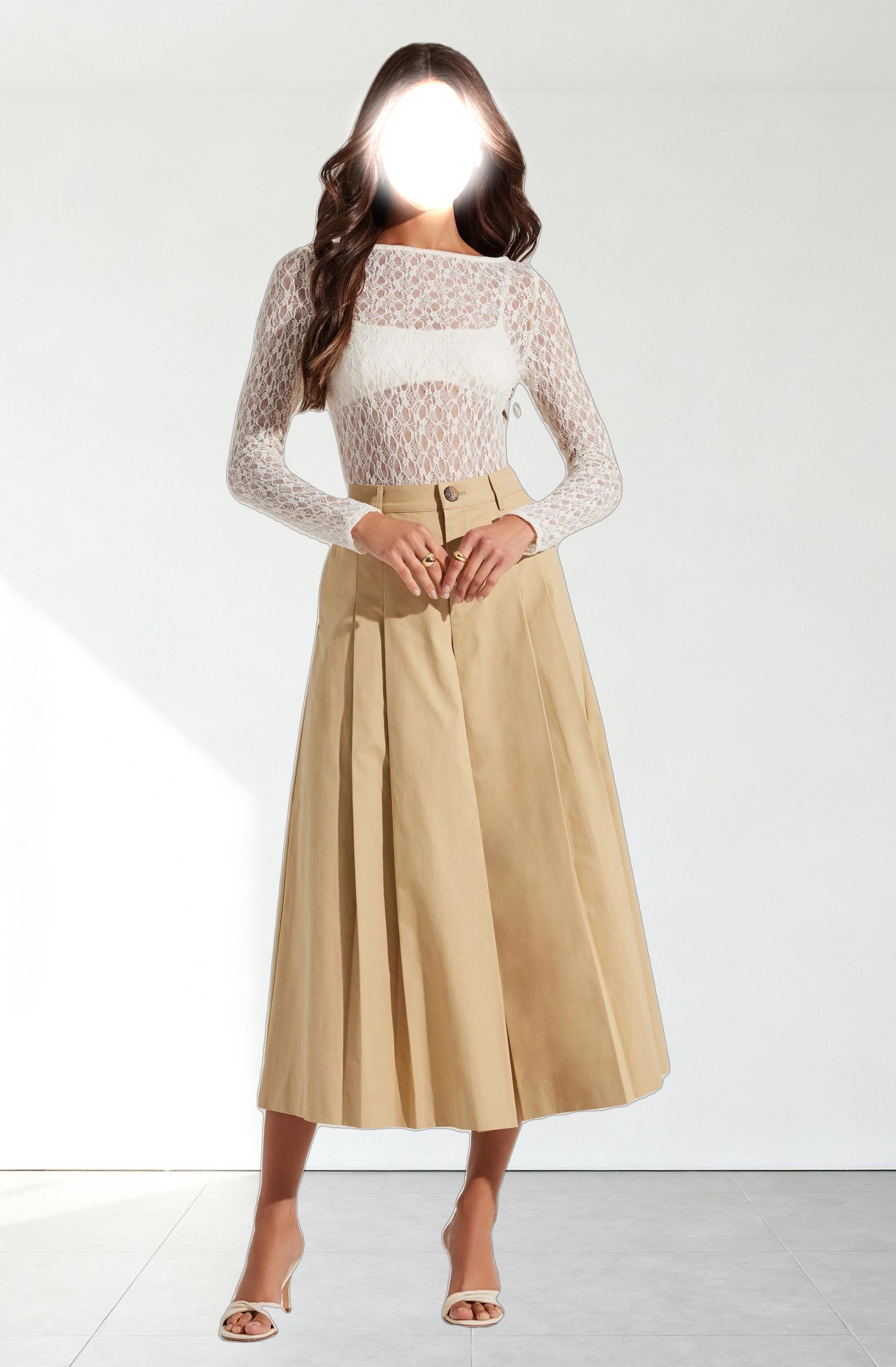 Rowen Pleated Culotte Pants