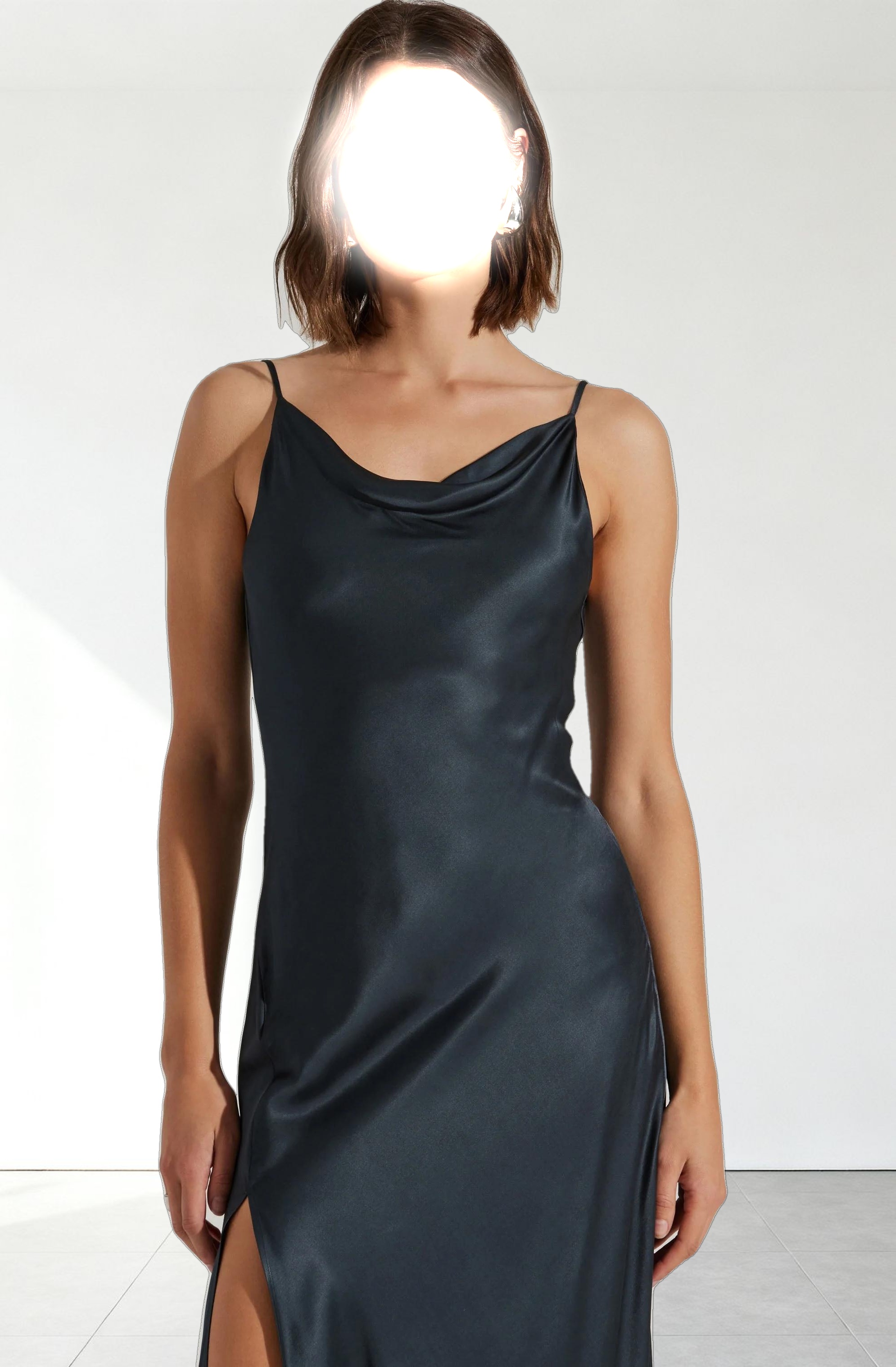 Glynis Cowl Neck Midi Dress