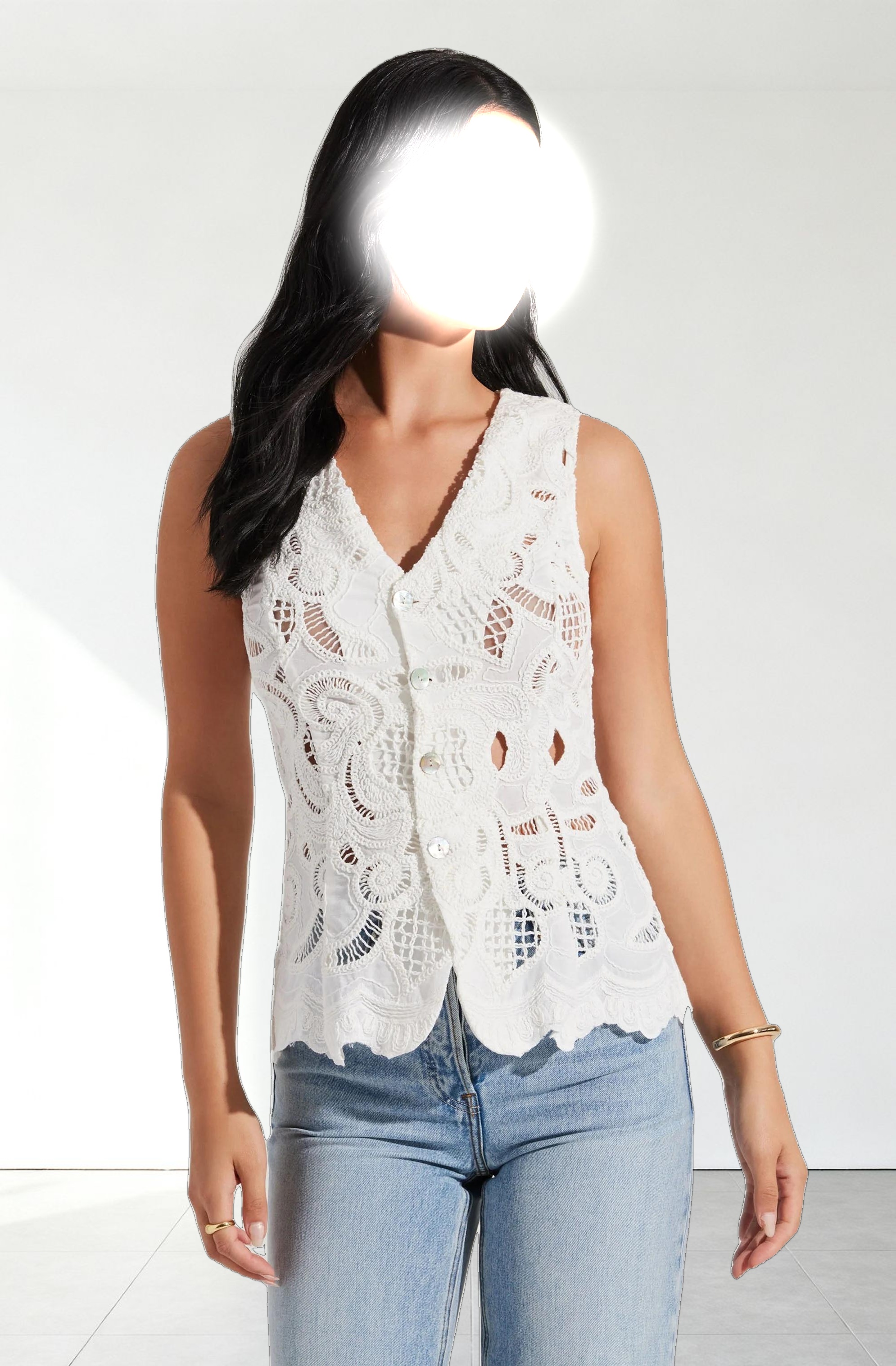 Meira Crochet Vest
