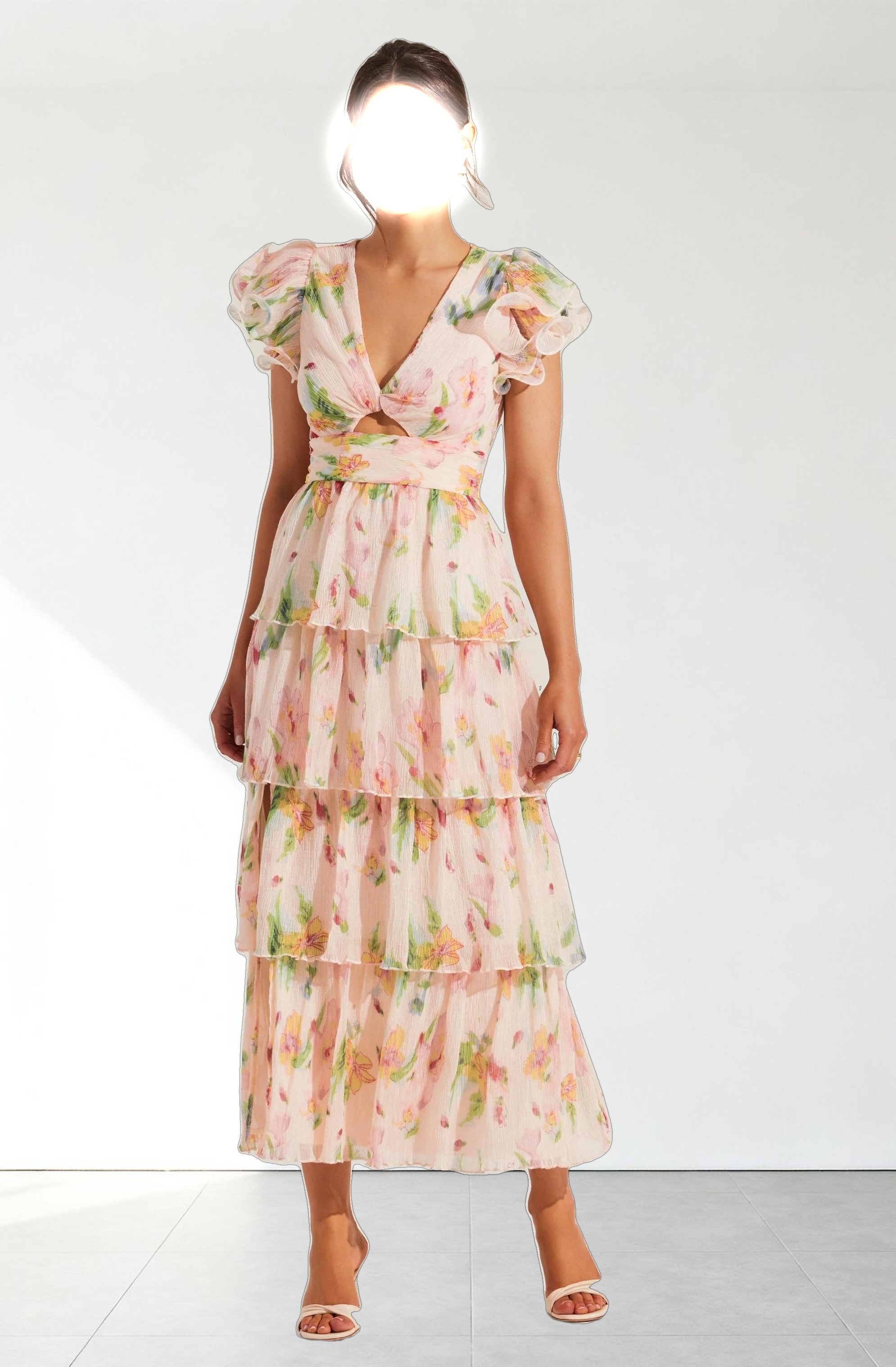 Emporia Floral Tiered Maxi Dress