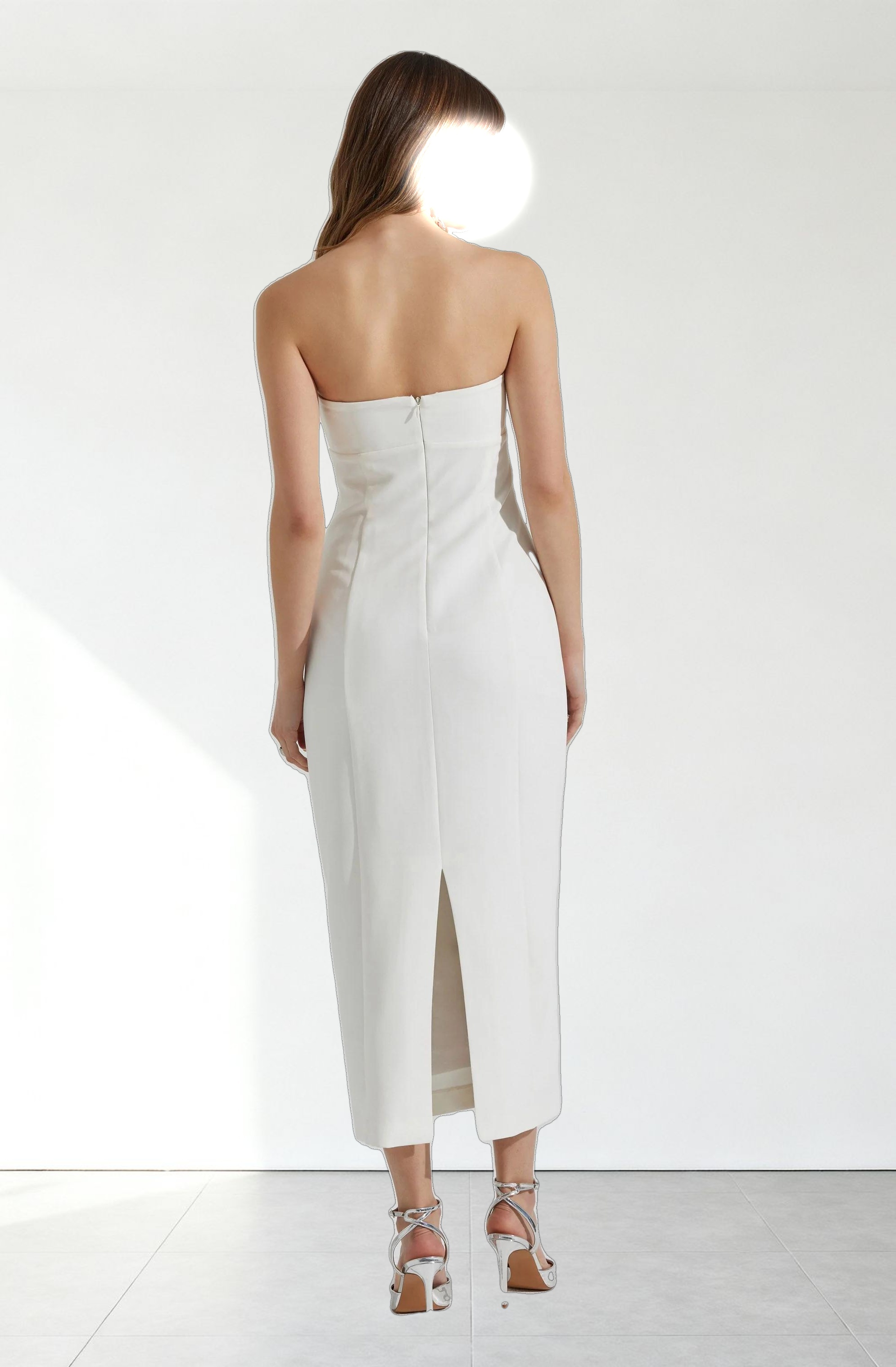 Camryn Embellished Strapless Midi Dress