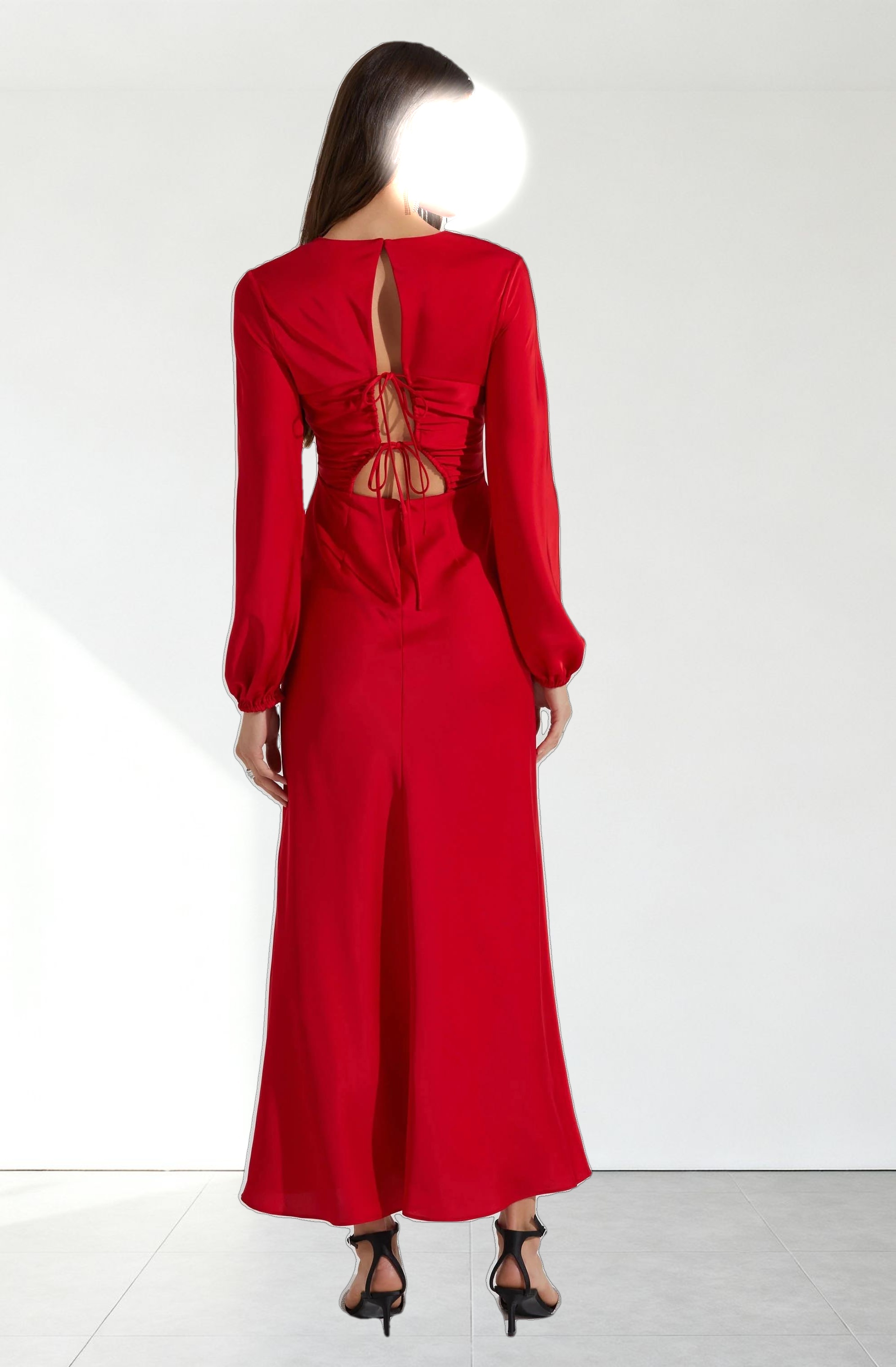 Elyse Satin Maxi Dress