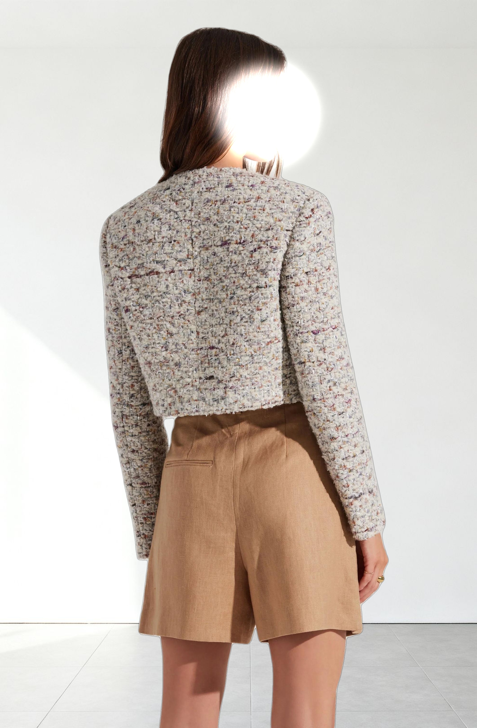 Covina Cropped Tweed Jacket