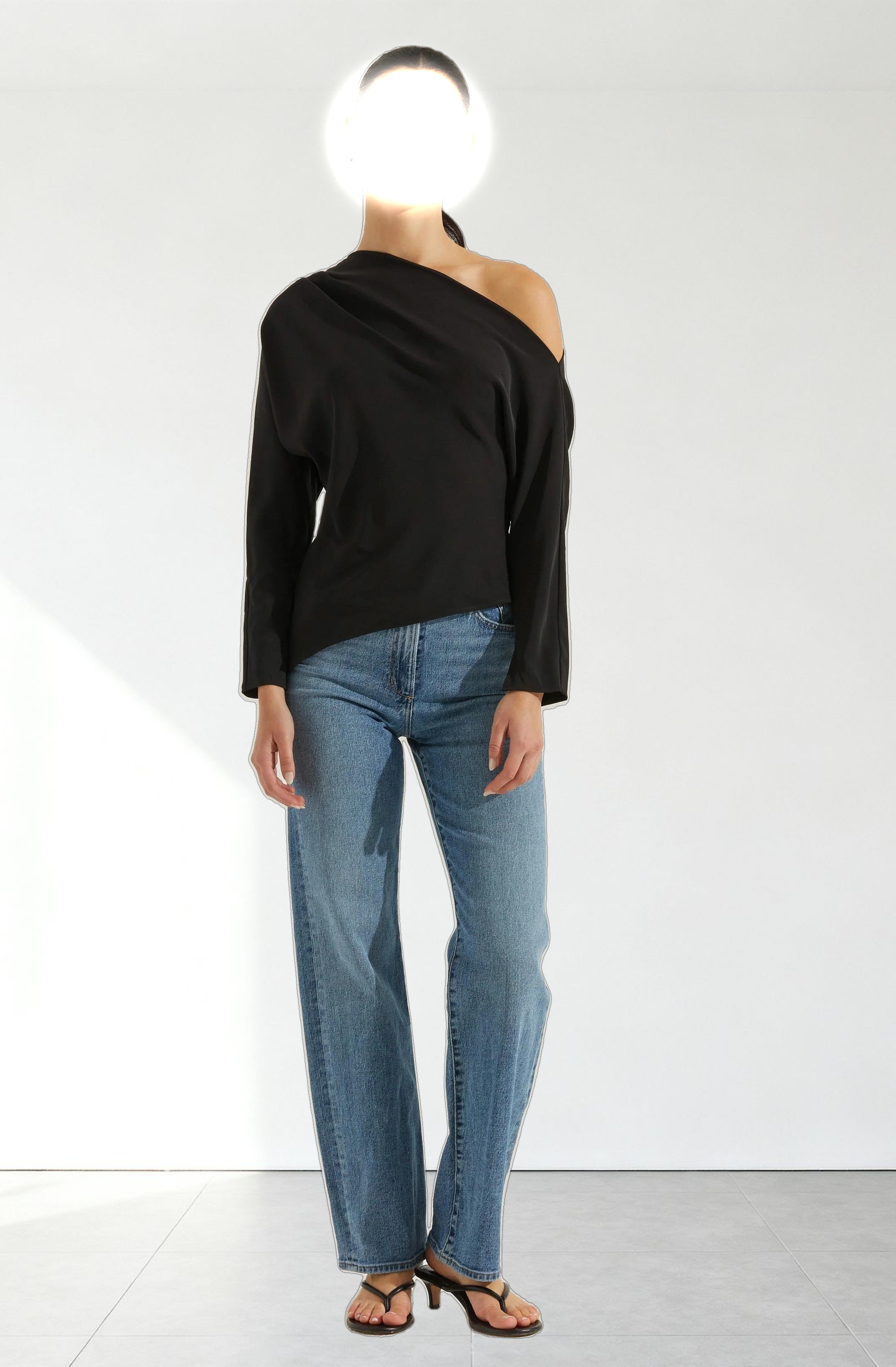 Orlia Off Shoulder Asymmetric Top