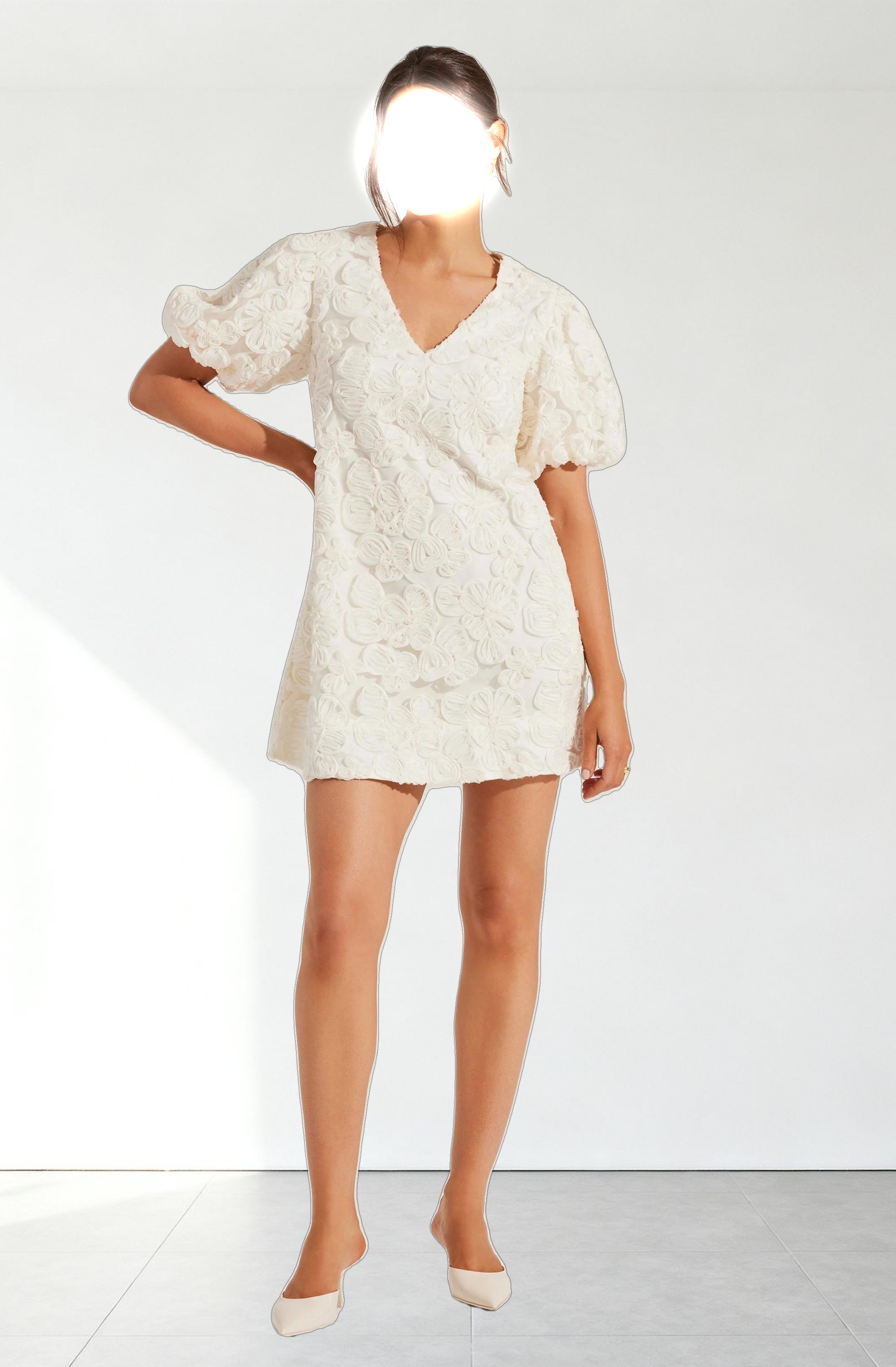 Lakelyn Floral Embroidered Mini Dress
