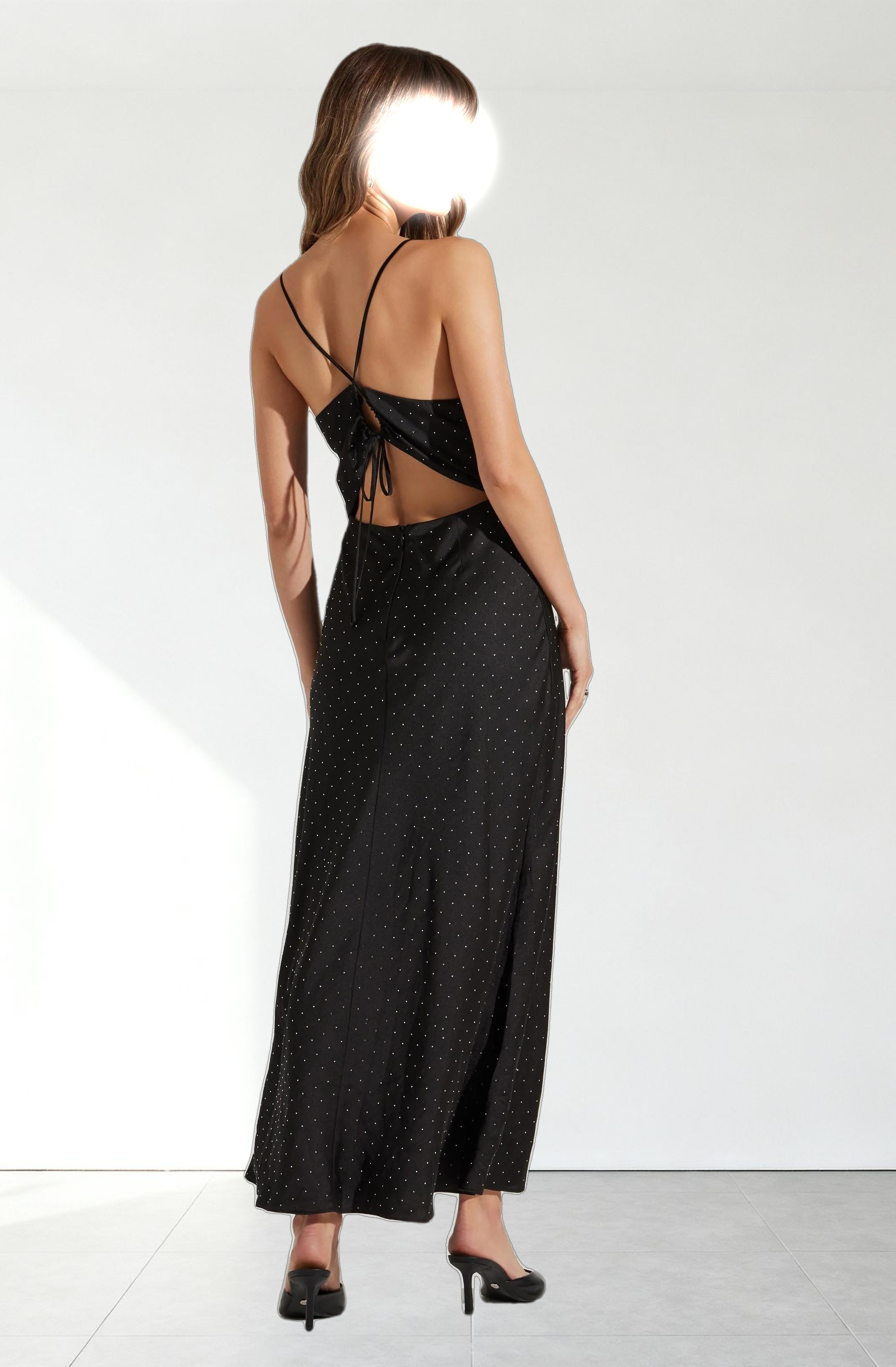 Bonney Rhinestone Maxi Slip Dress