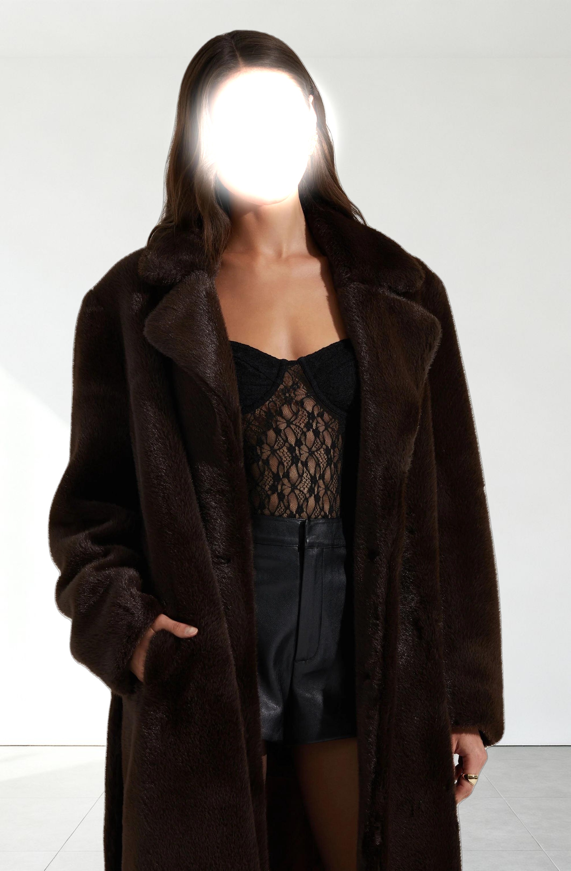 Maisie Faux Fur Longline Coat