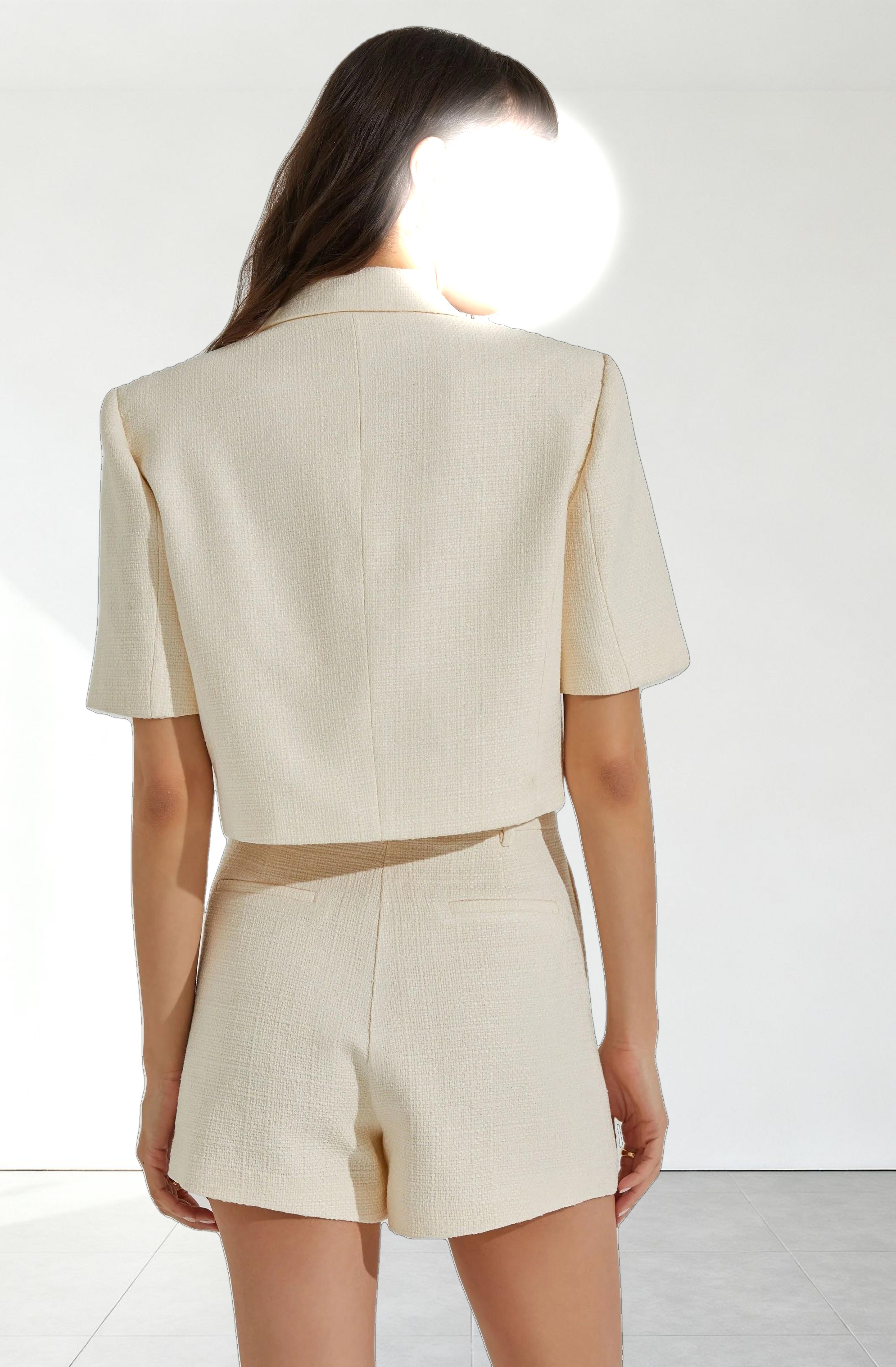 Siarah Tweed Cropped Jacket