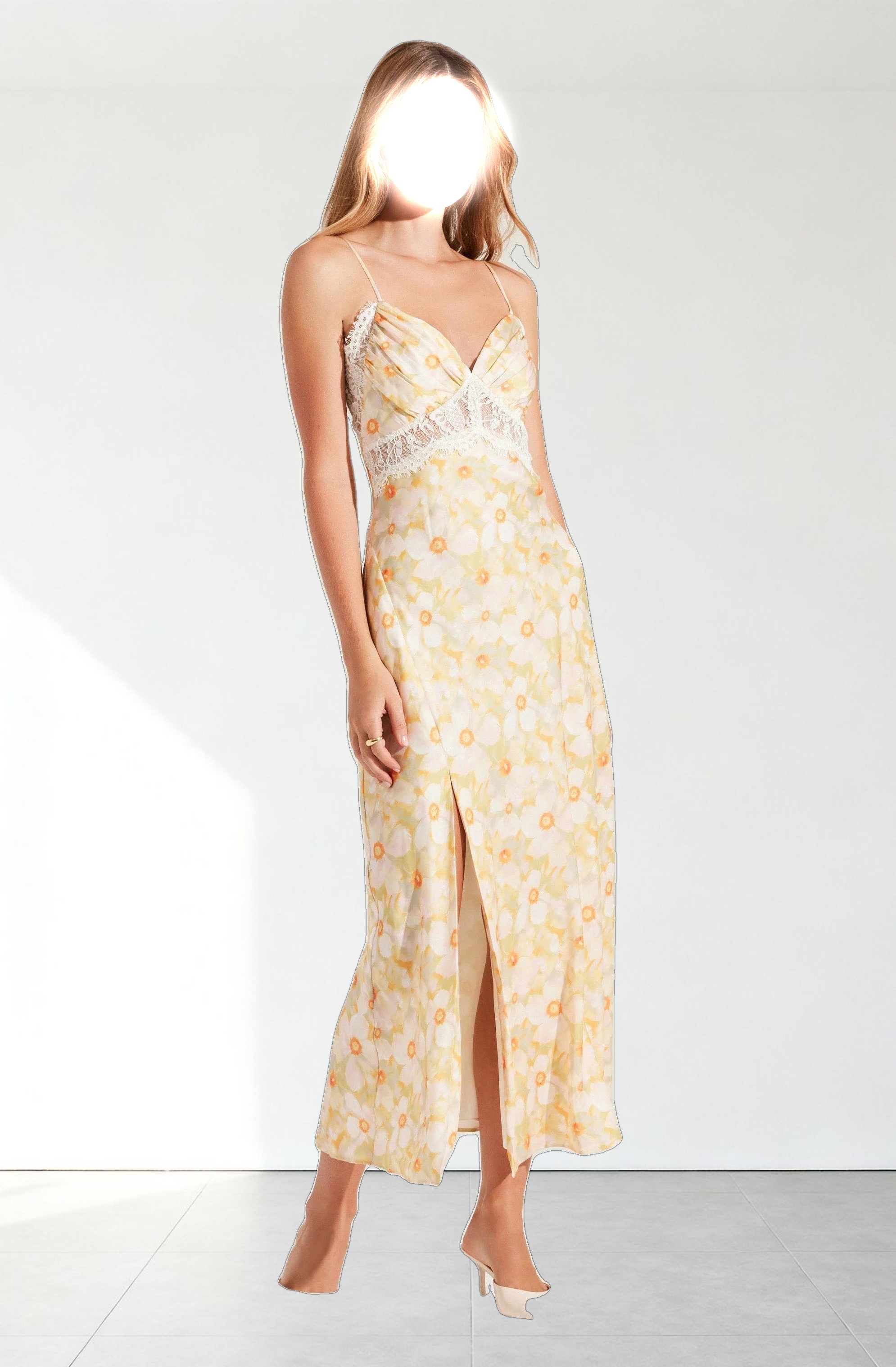 Ivanna Floral Lace Maxi Dress