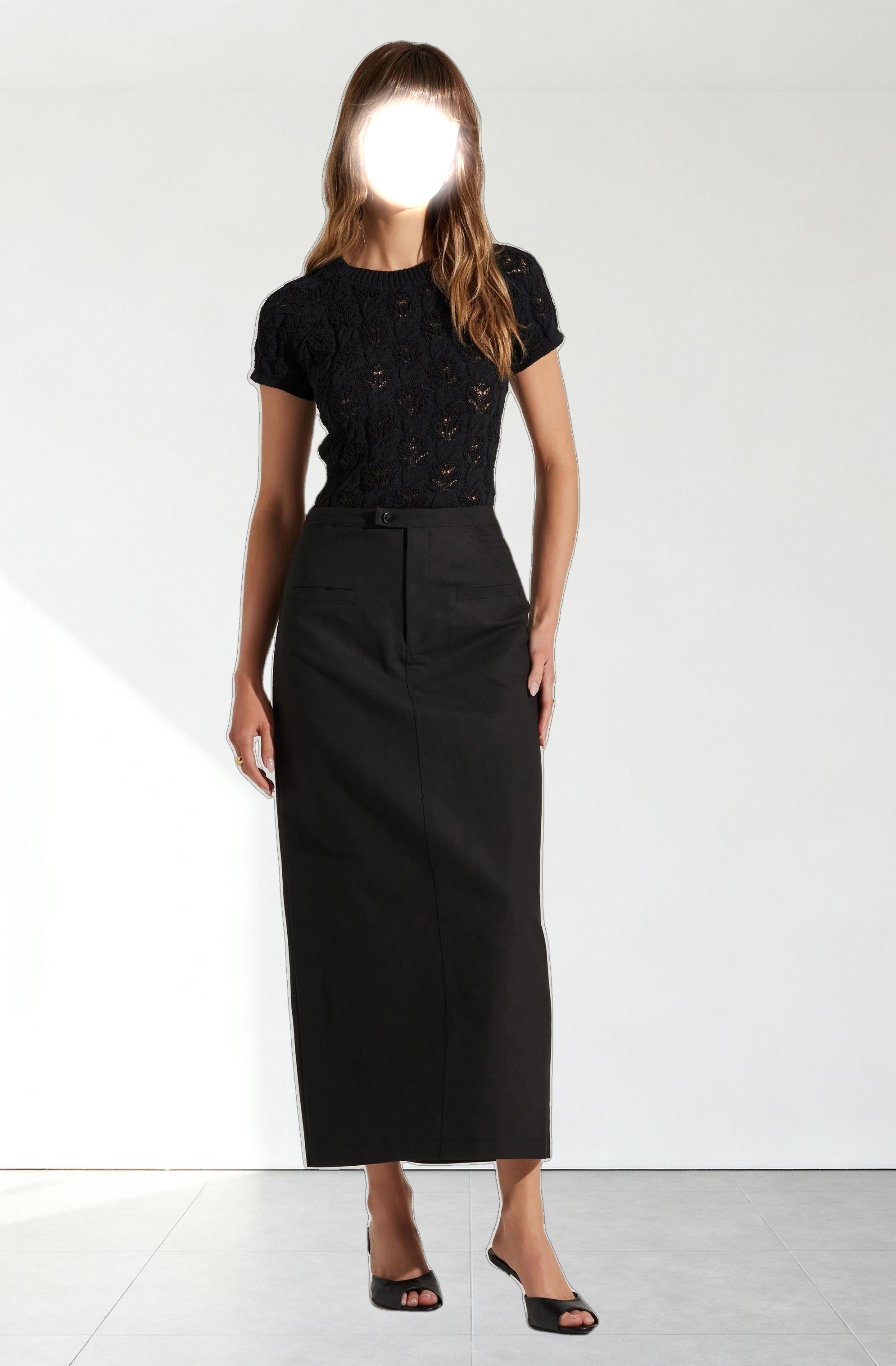 Sibley Tailored Midi Skirt