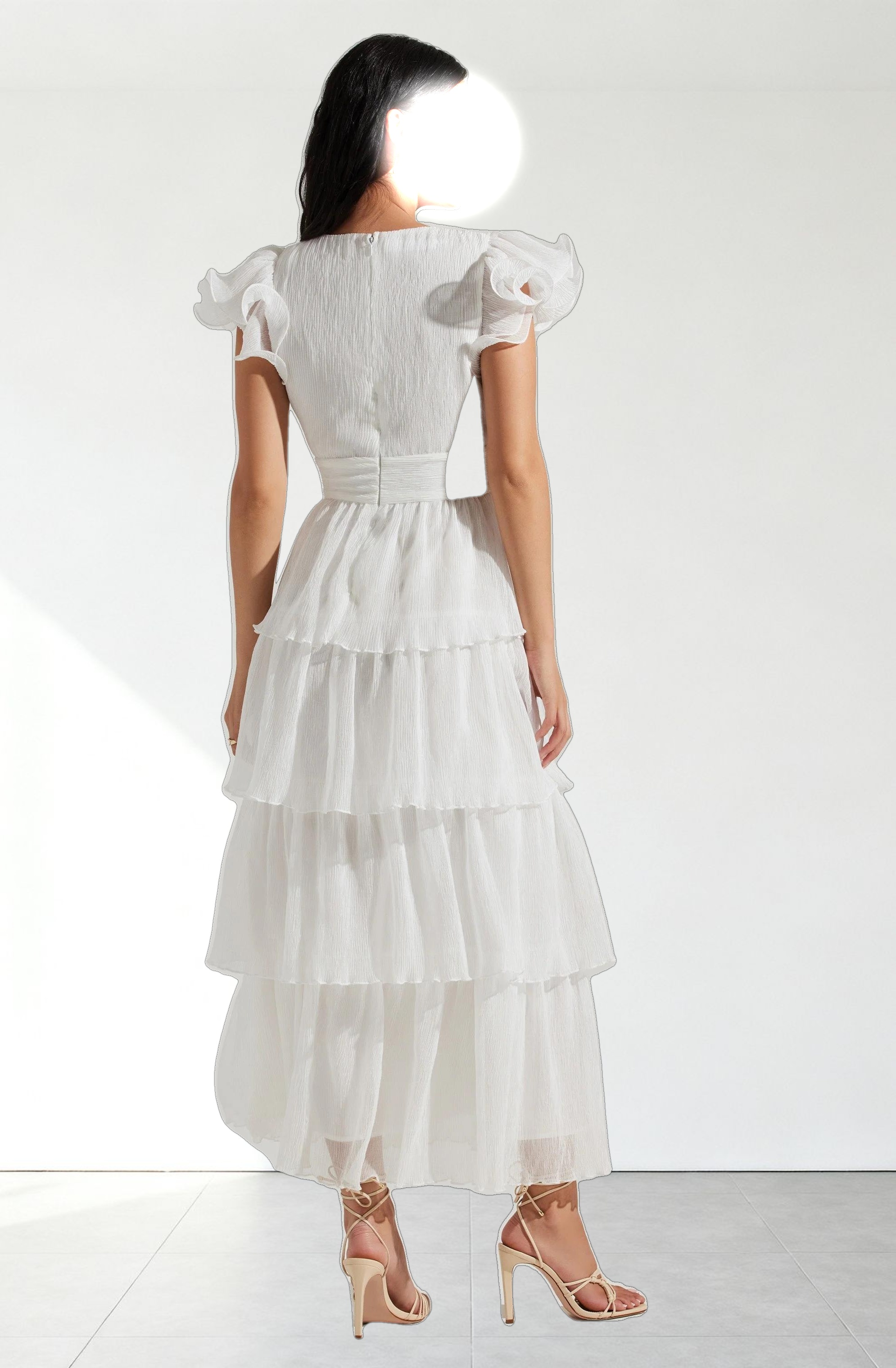 Emporia Tiered Tulle Midi Dress