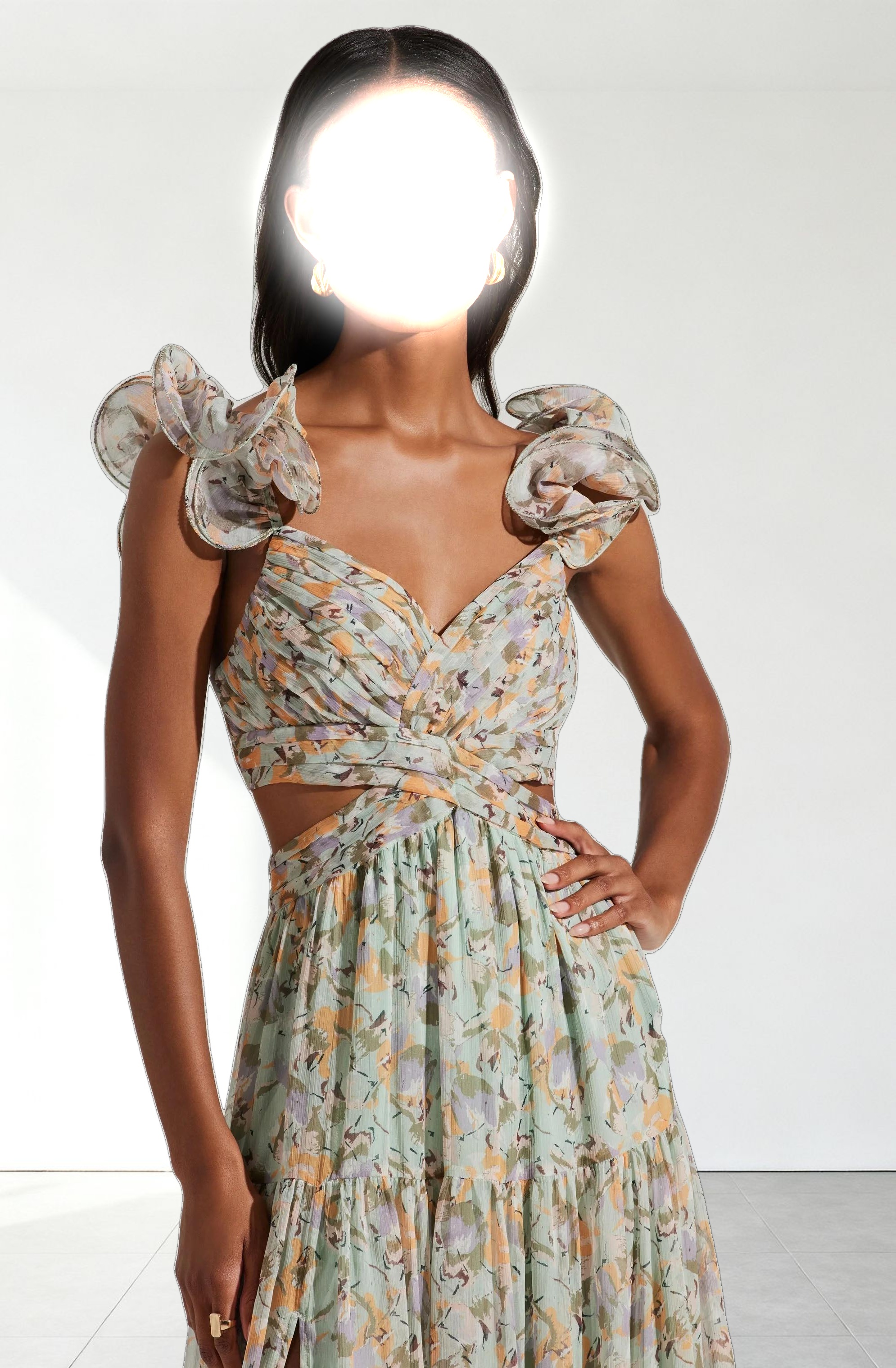 Fritillaria Floral Maxi Dress