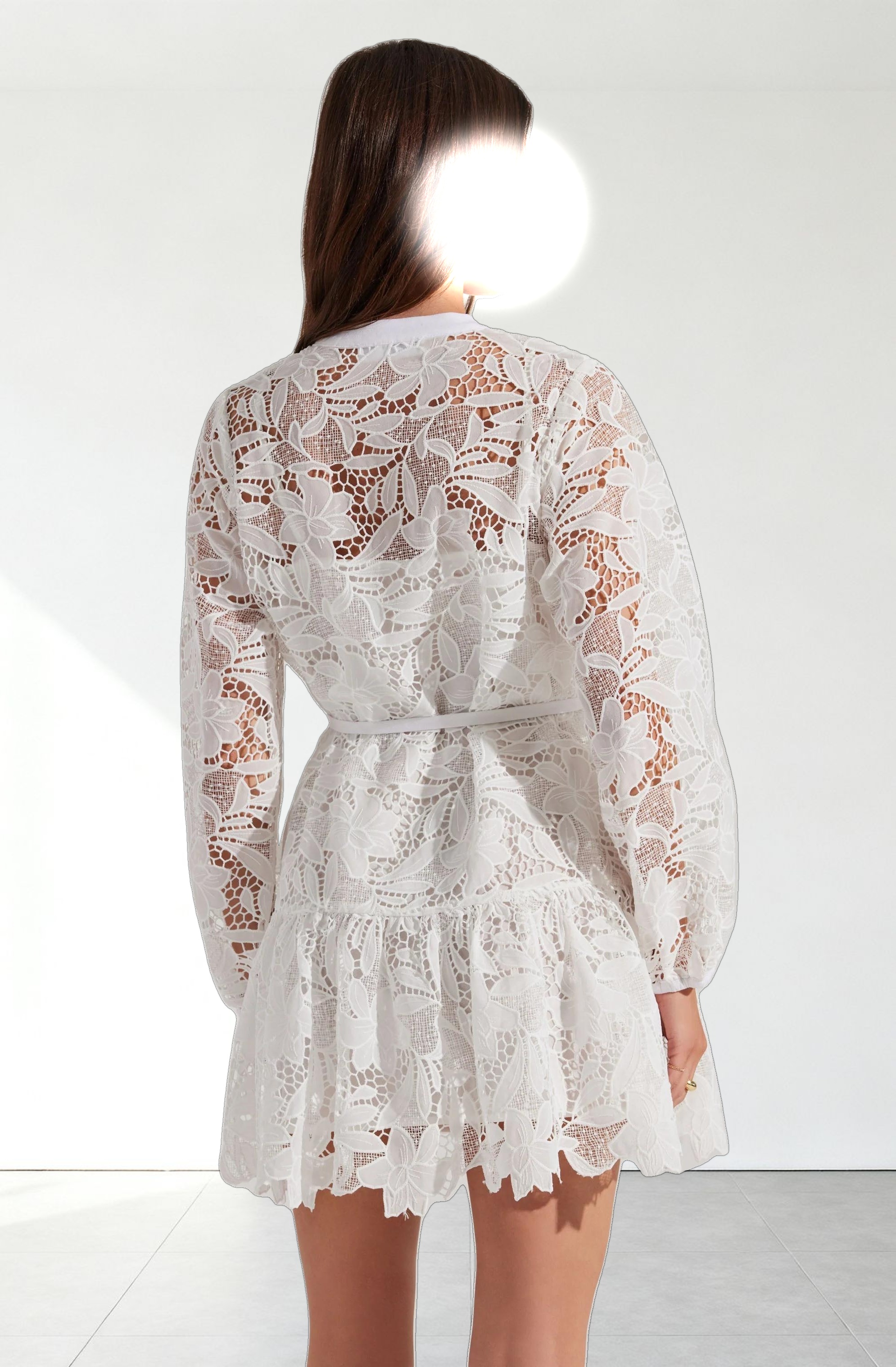 Celie Crochet Lace Mini Dress