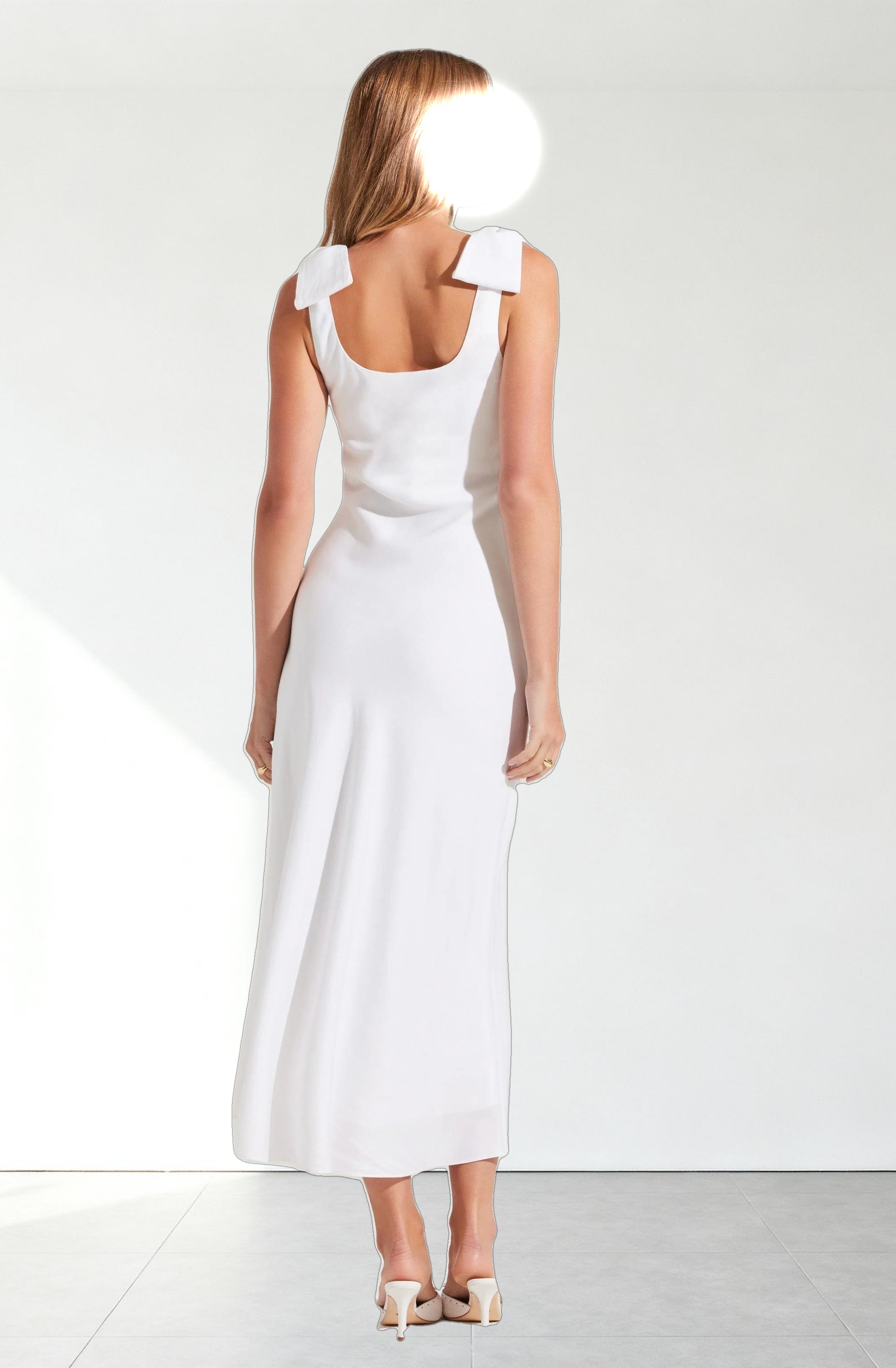 Kateleya Bow Detail Midi Dress