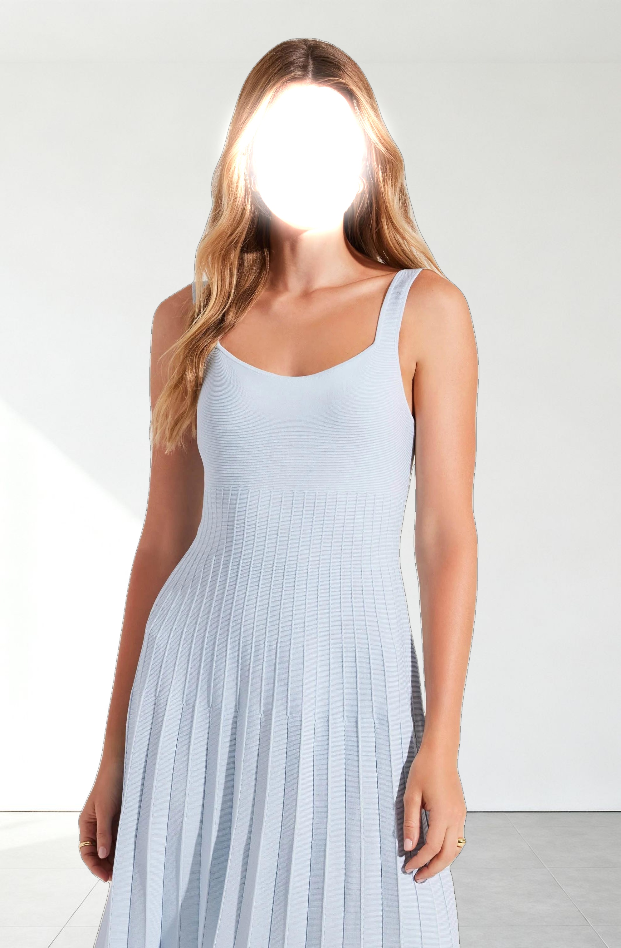 Aylin Pleated Midi Sweater Dress