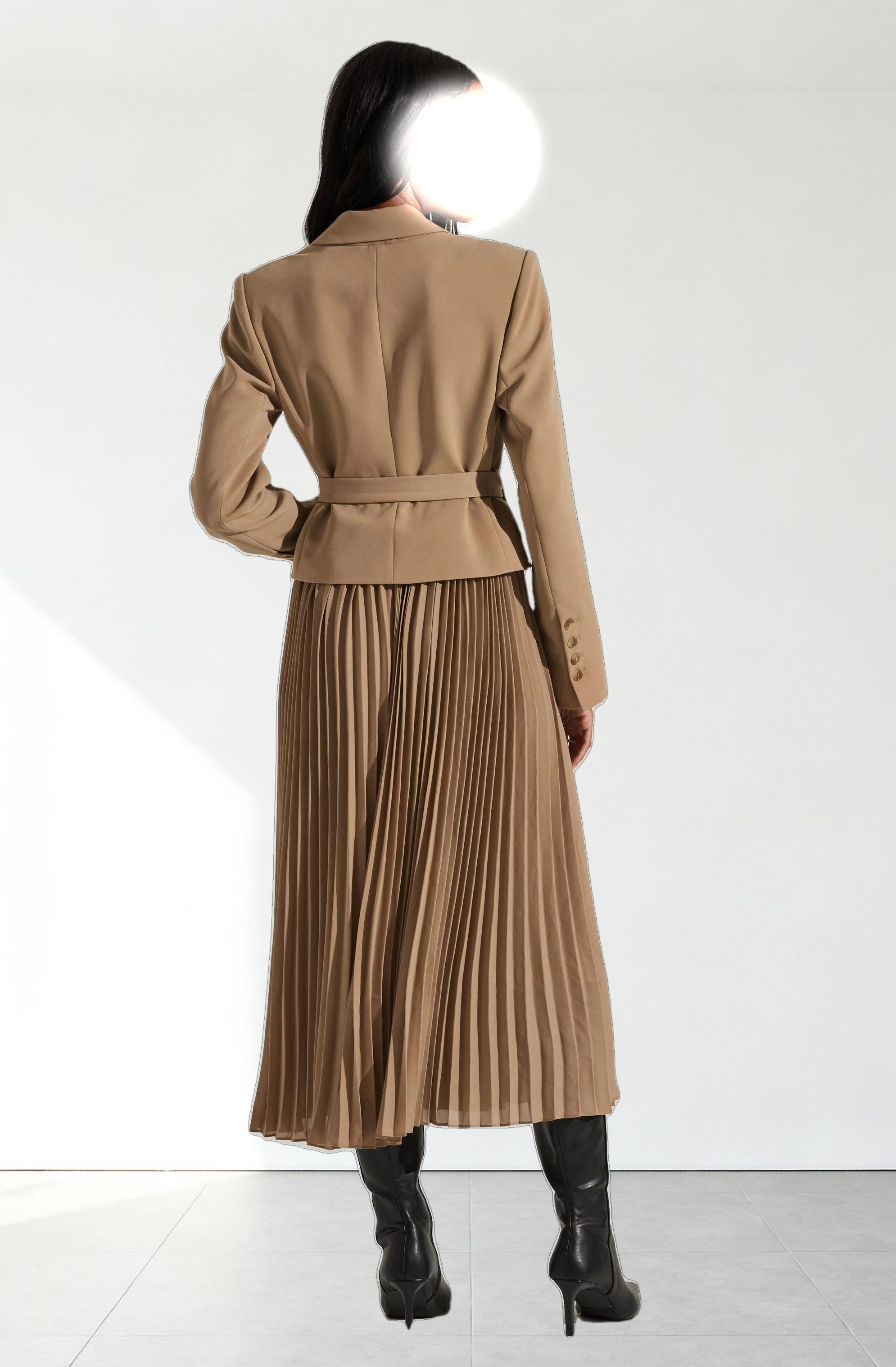 Sekani Mixed Media Wrap Dress