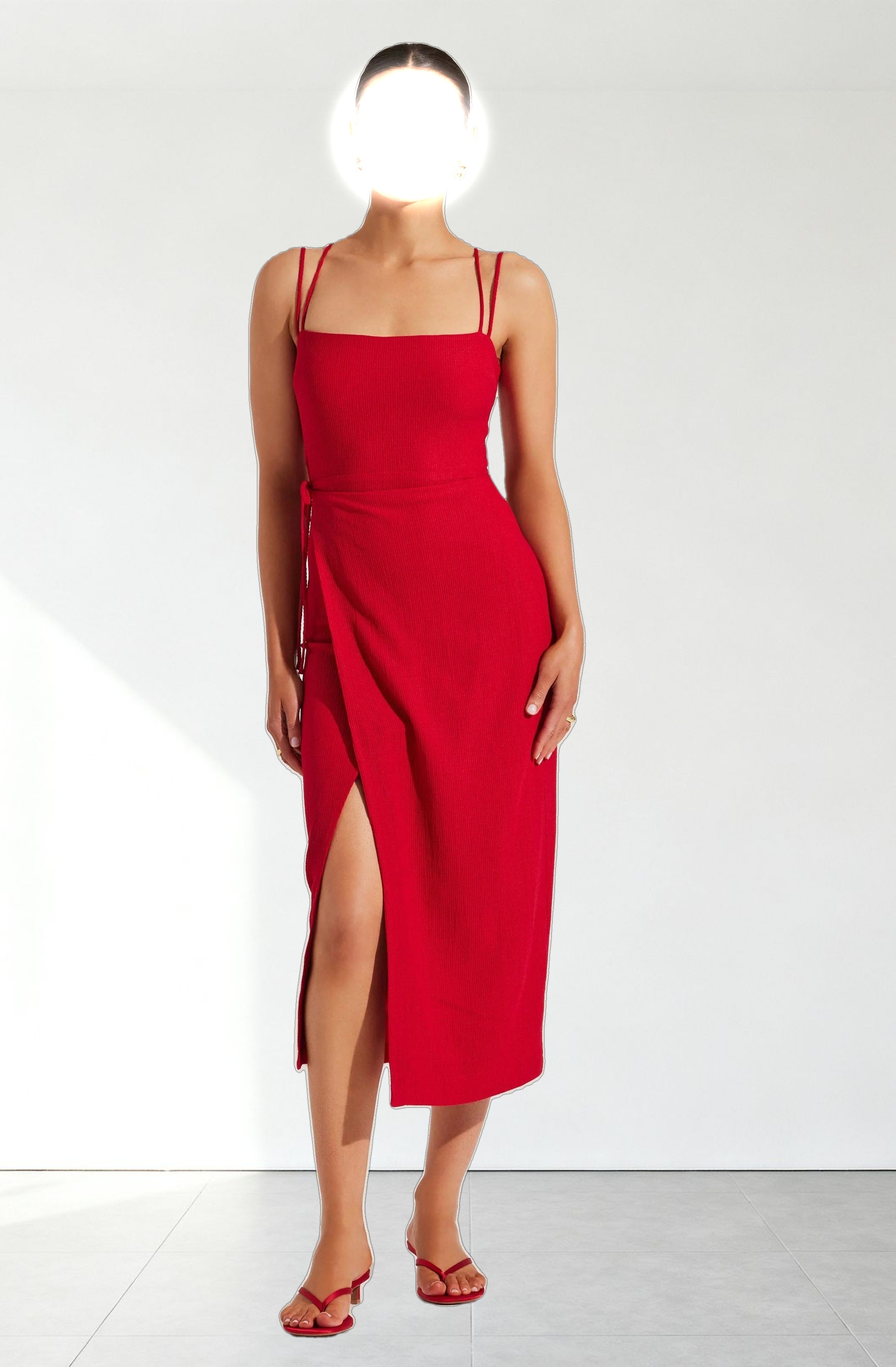 Brinda Wrap Midi Dress