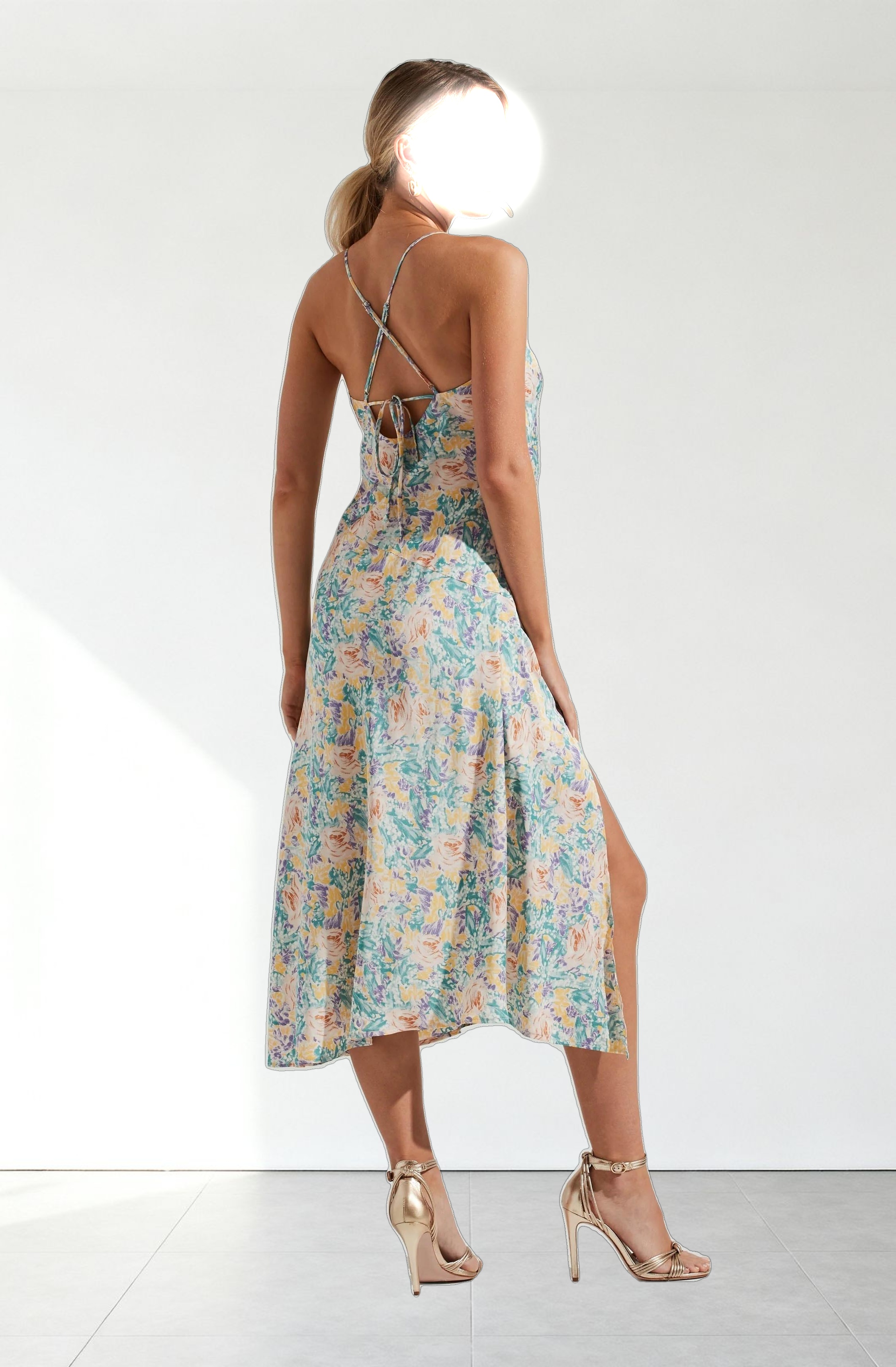 Gaia Floral Midi Dress