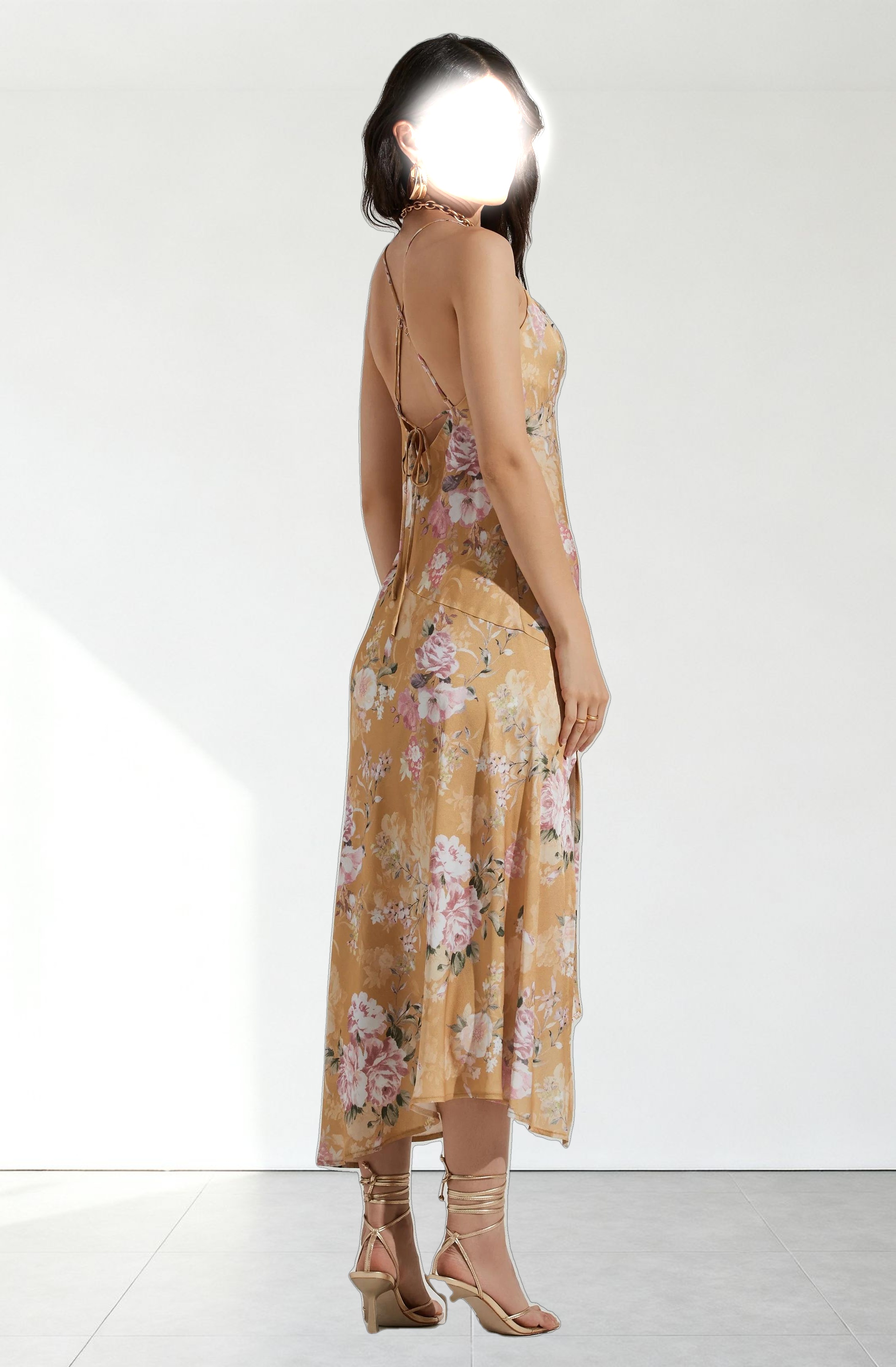 Gaia Floral Midi Dress