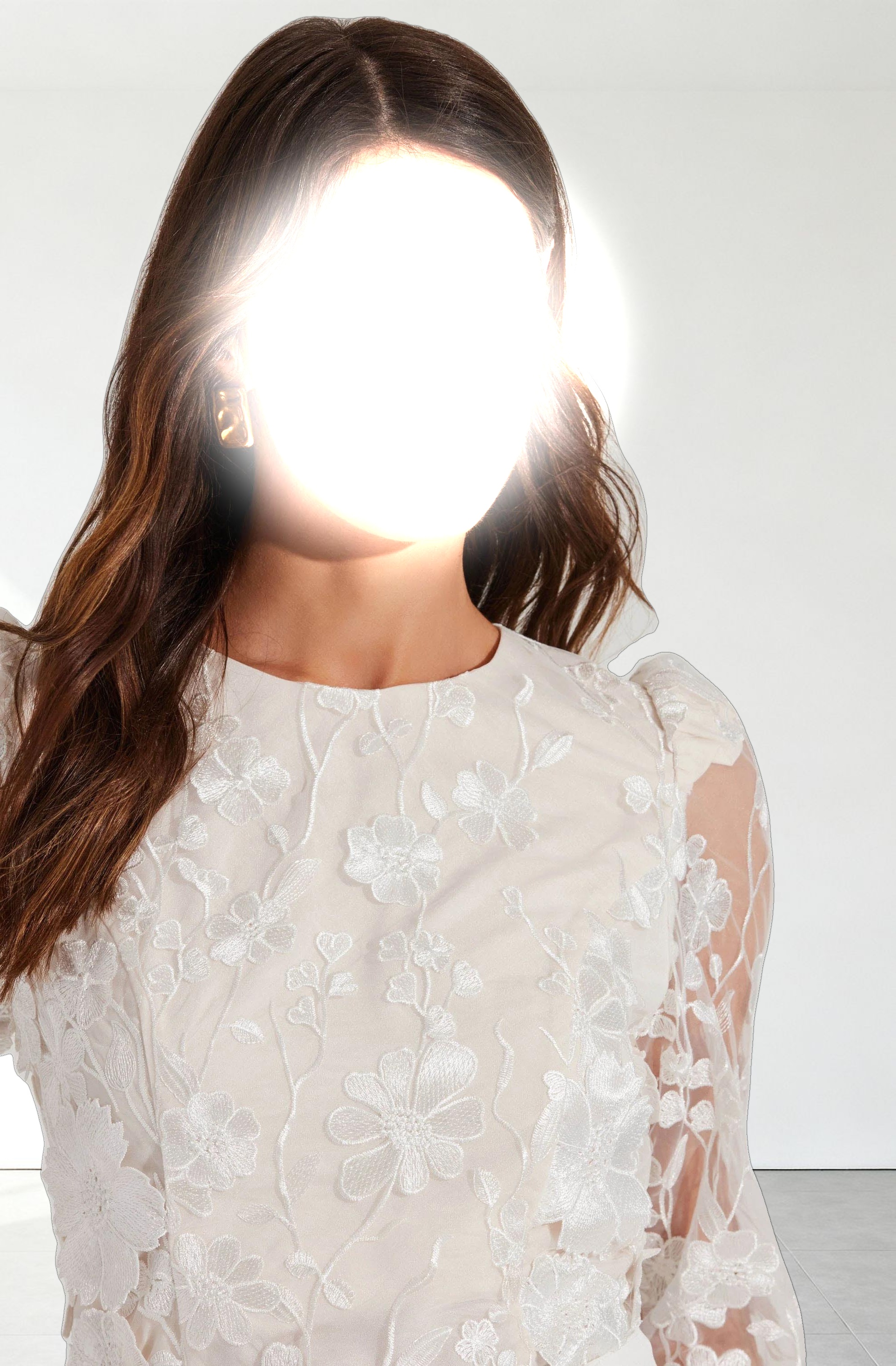 Bryne Floral Appliqué Top