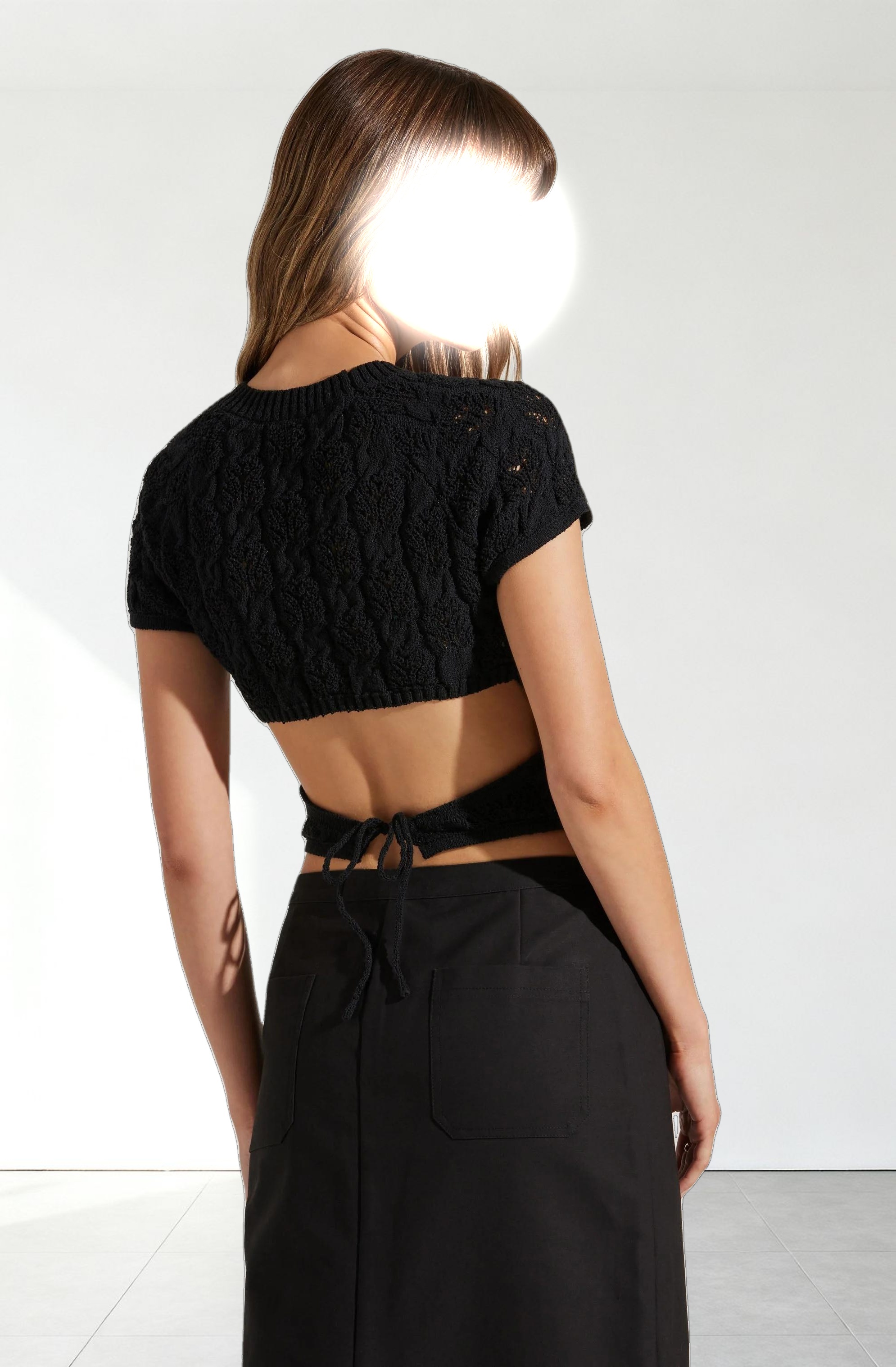 Alda Cropped Sweater Top