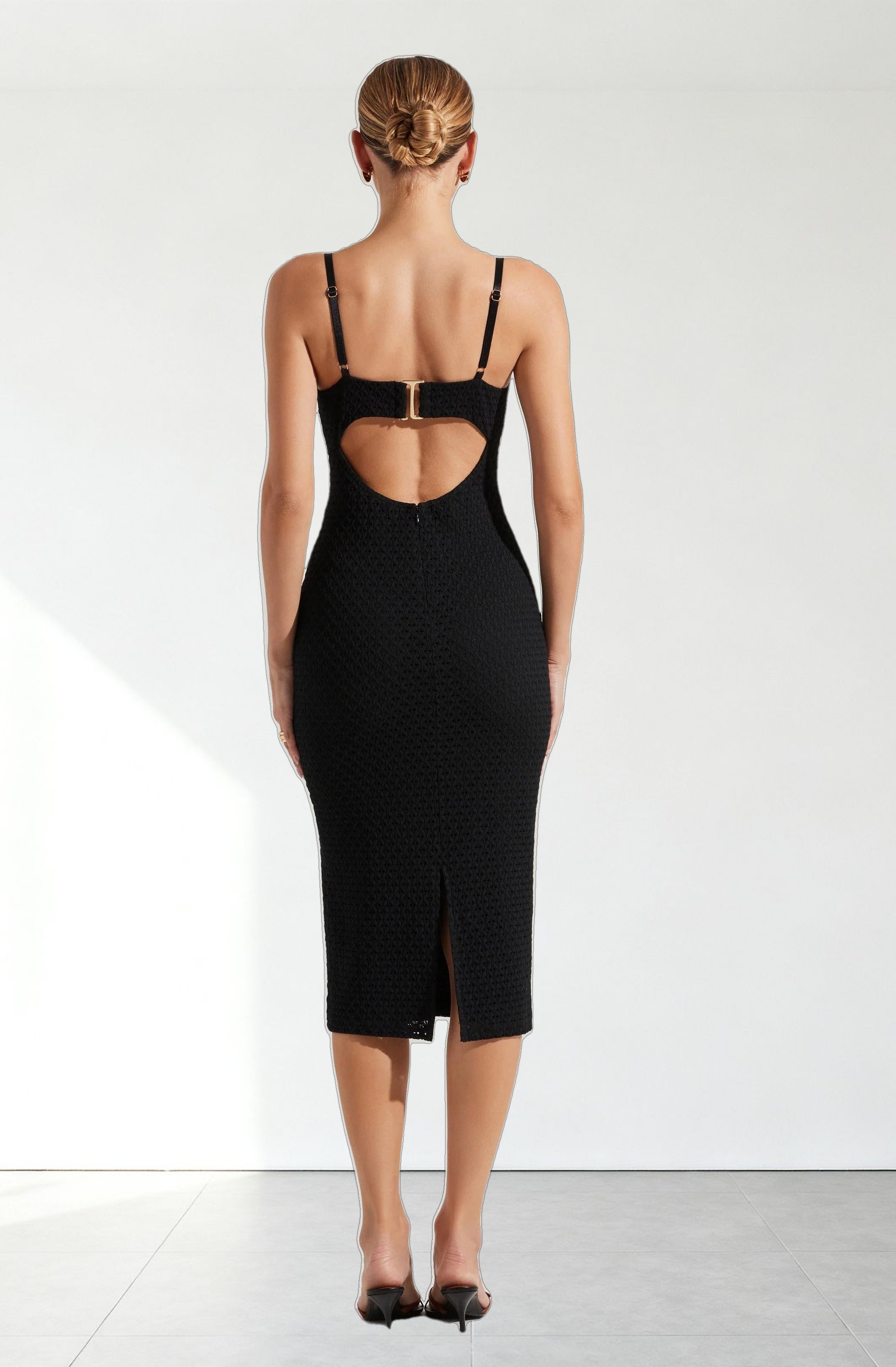 Jaida Bustier Bodycon Midi Dress