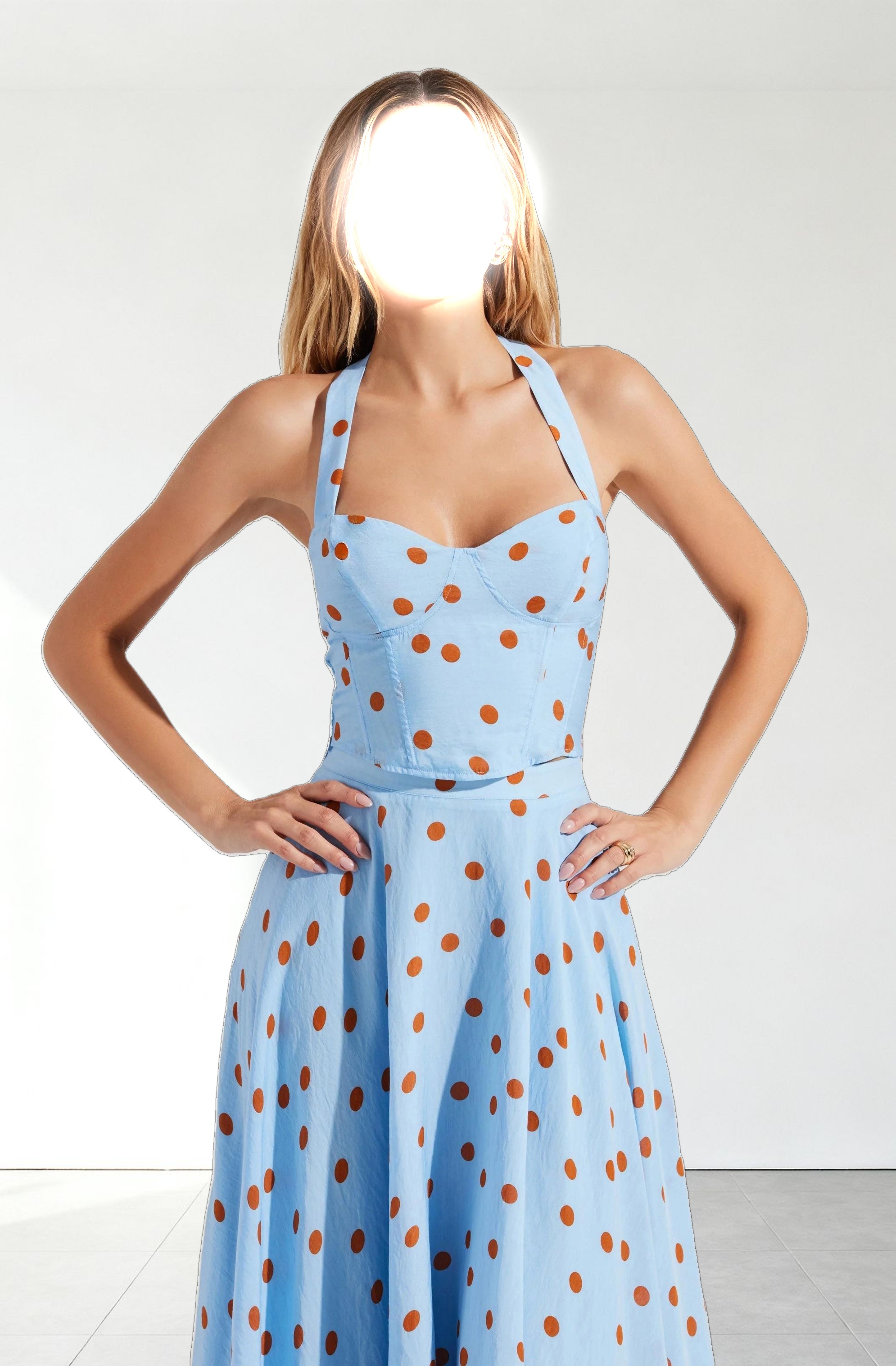 Janie Polka Dot Halter Top
