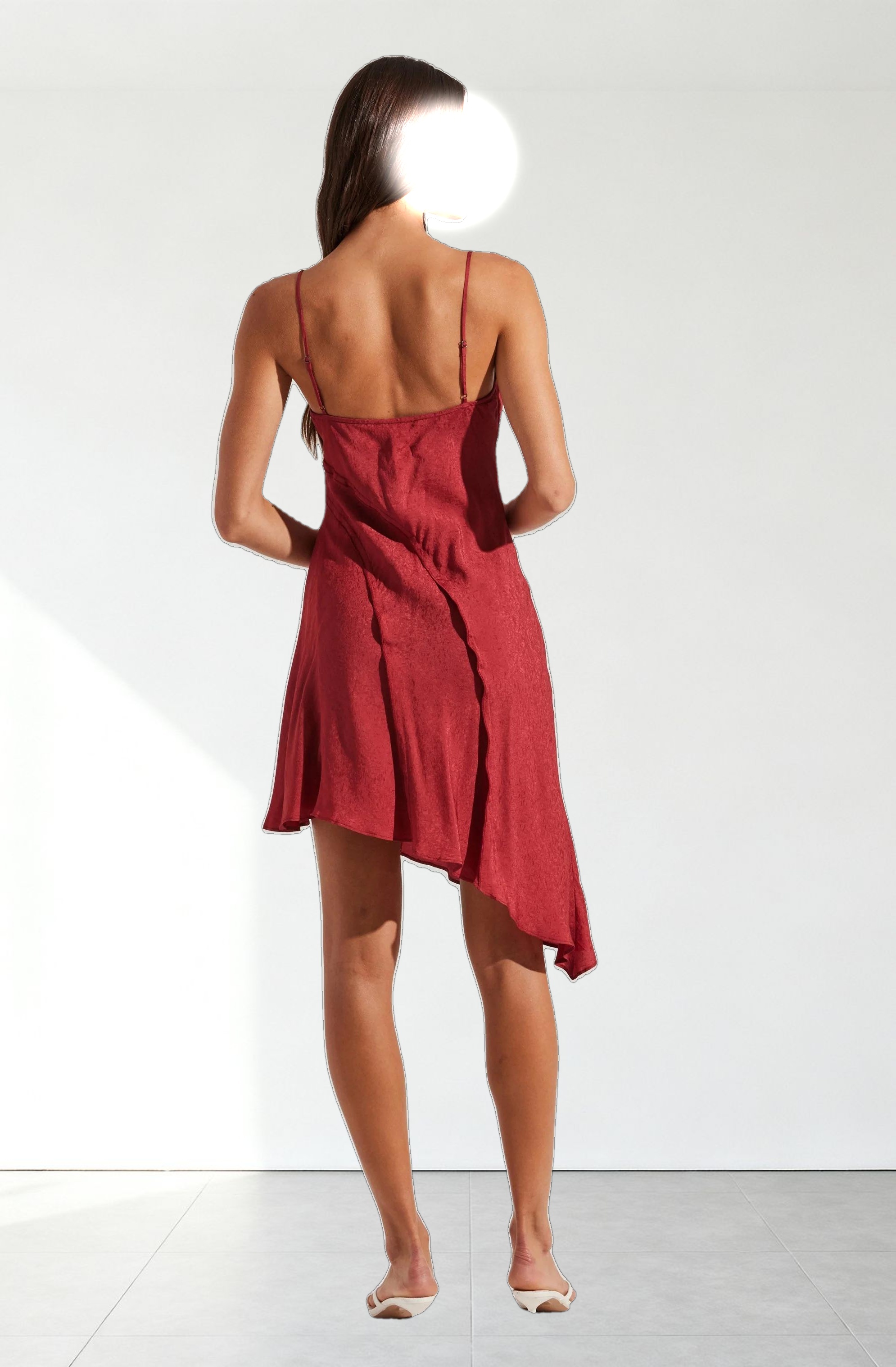Chelsie Asymmetrical Slip Dress