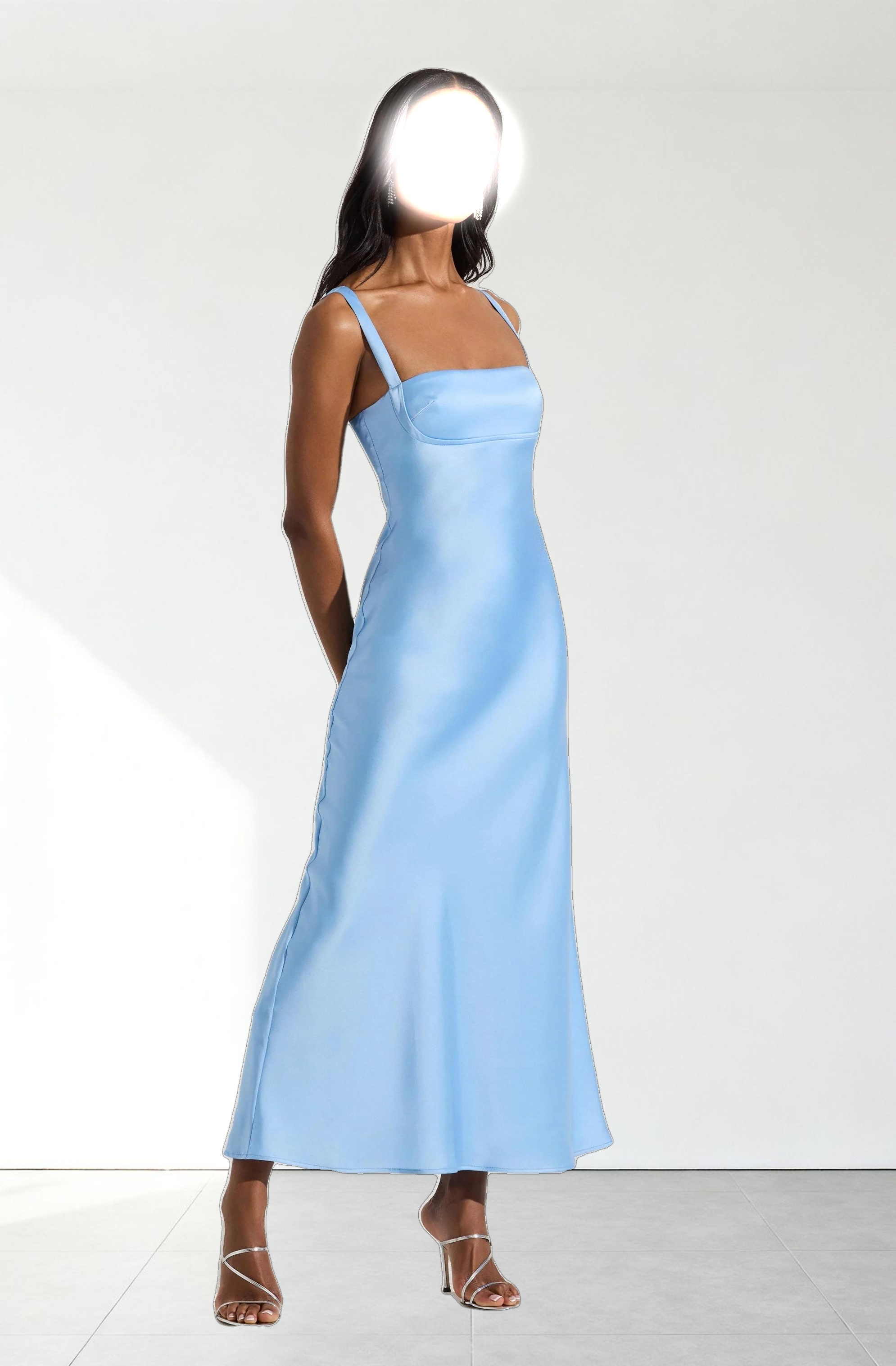 Stacie Satin Maxi Dress