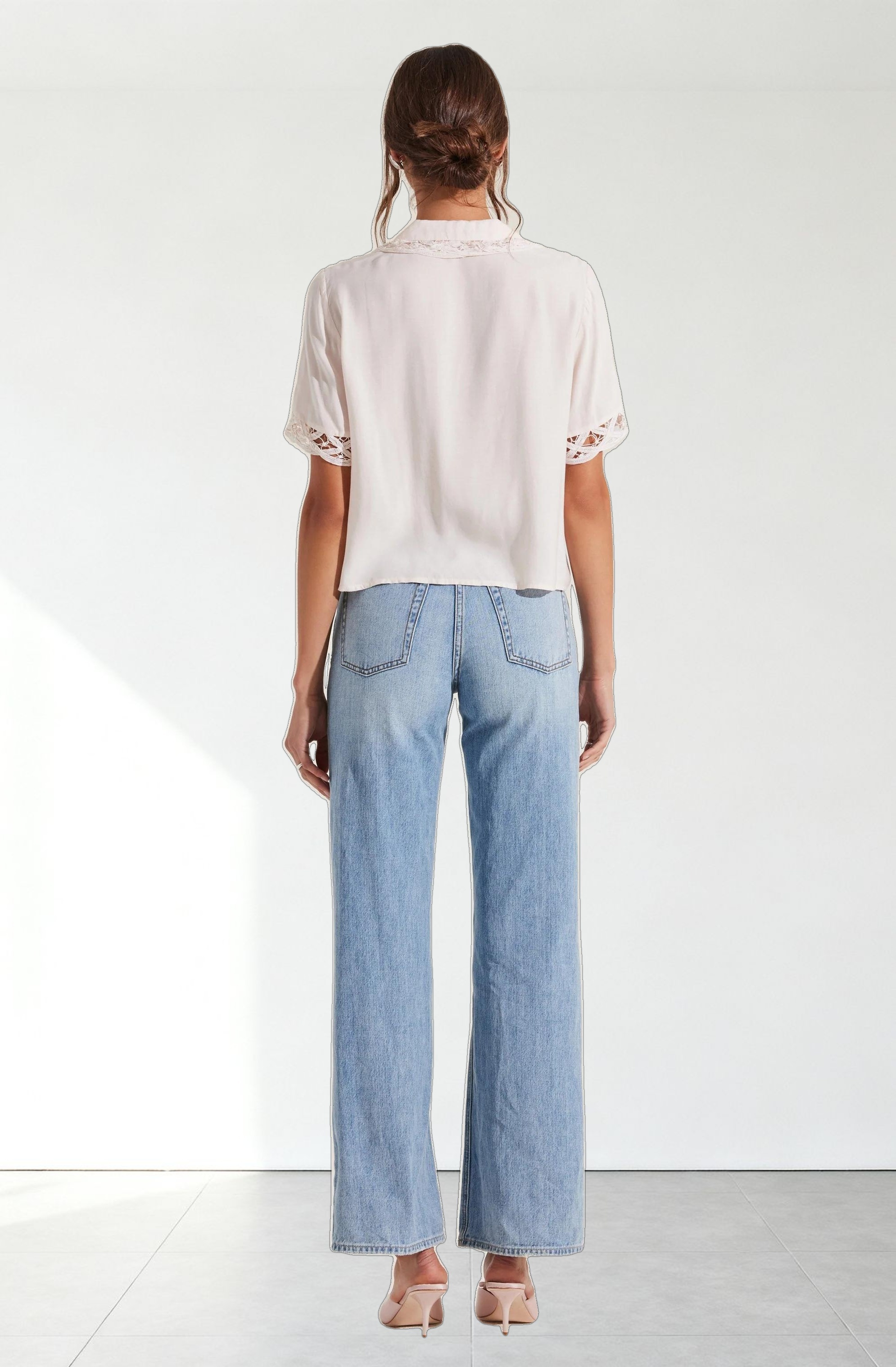 Elinda Lace Trim Top