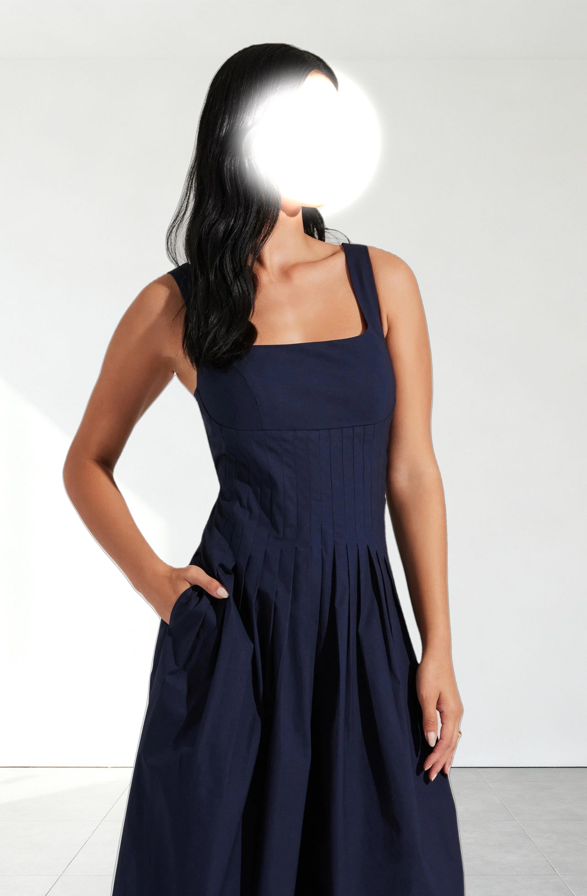 Aeryn Pleated Wide Leg Jumpsuit