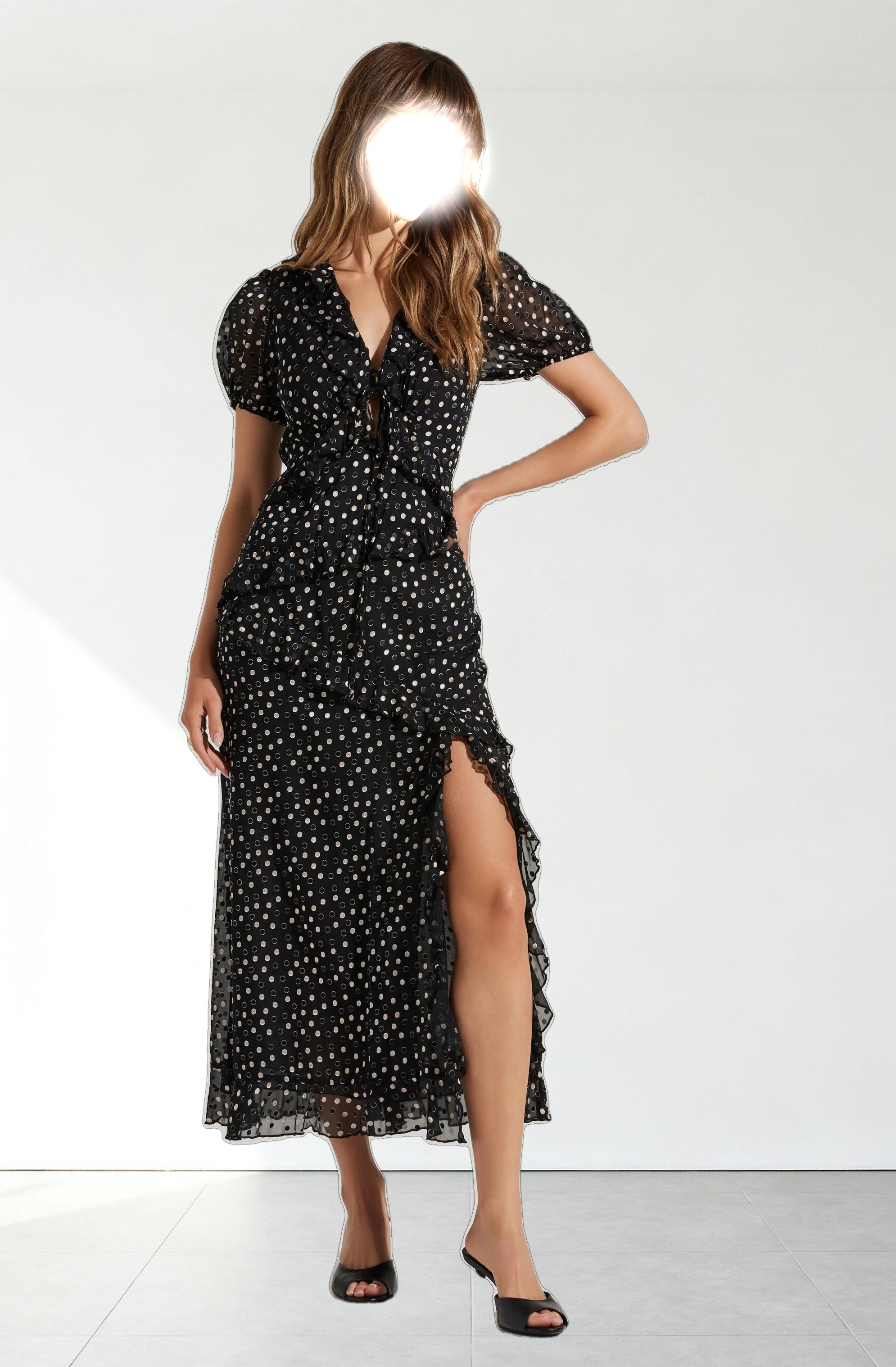 Bennet Polka Dot Midi Dress