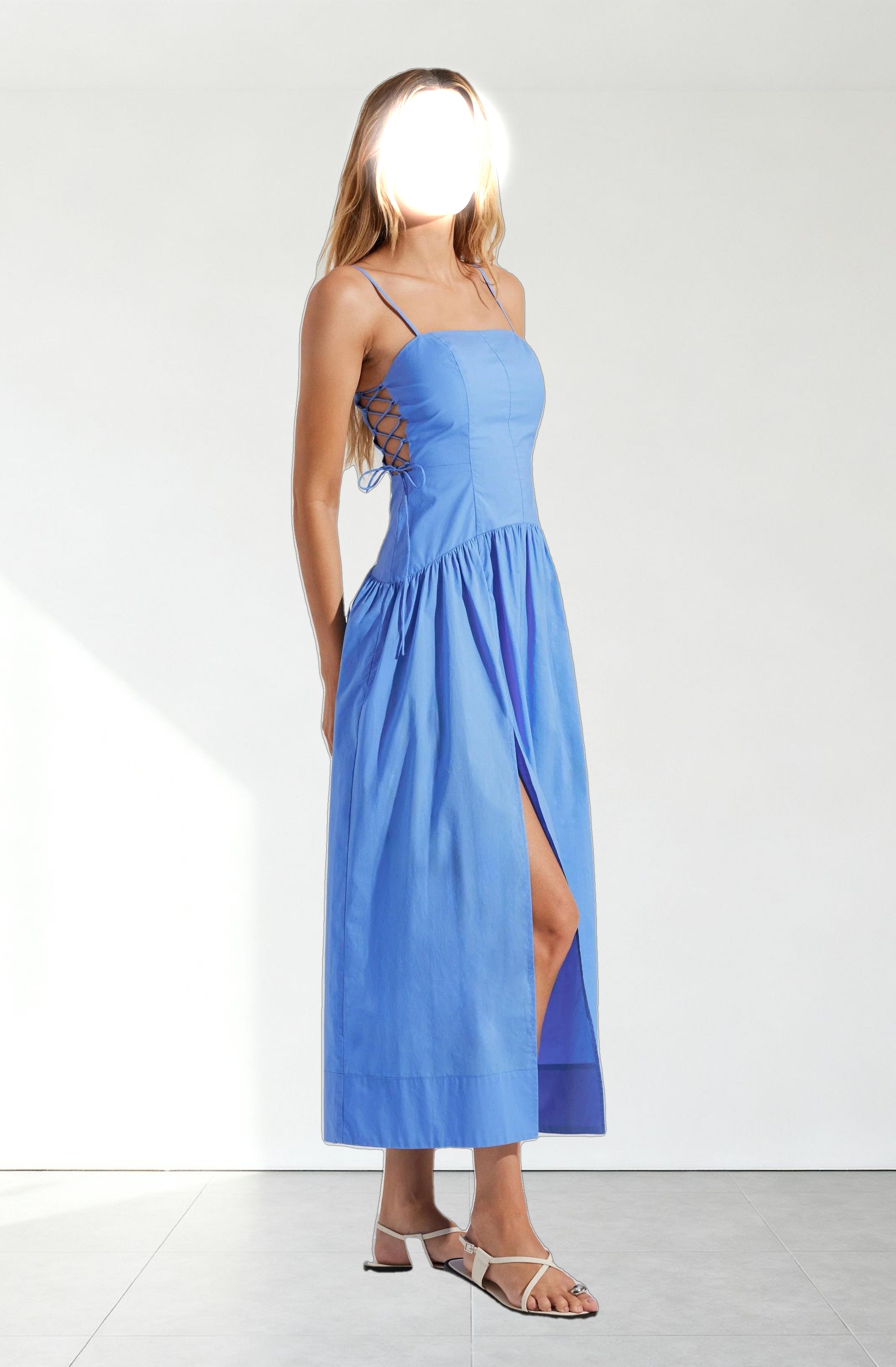 Karah Drop Waist Cutout Dress